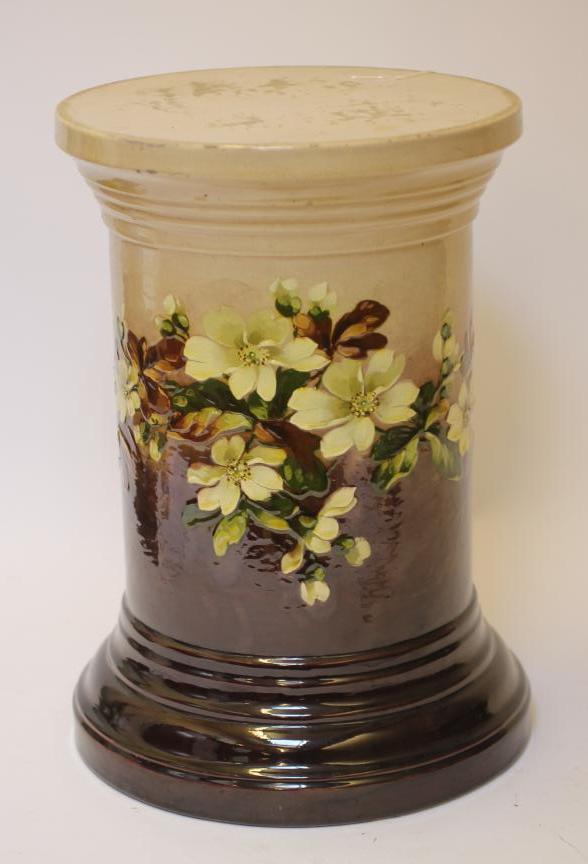 A BURMANTOFTS TYPE EARTHENWARE JARDINIERE STAND Image