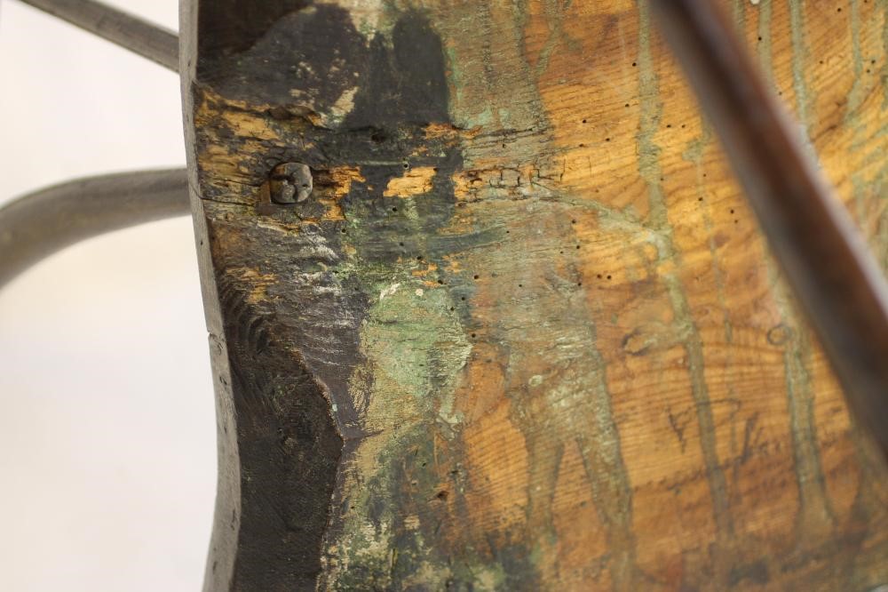 AN ASH AND ELM WINDSOR ARMCHAIR Image