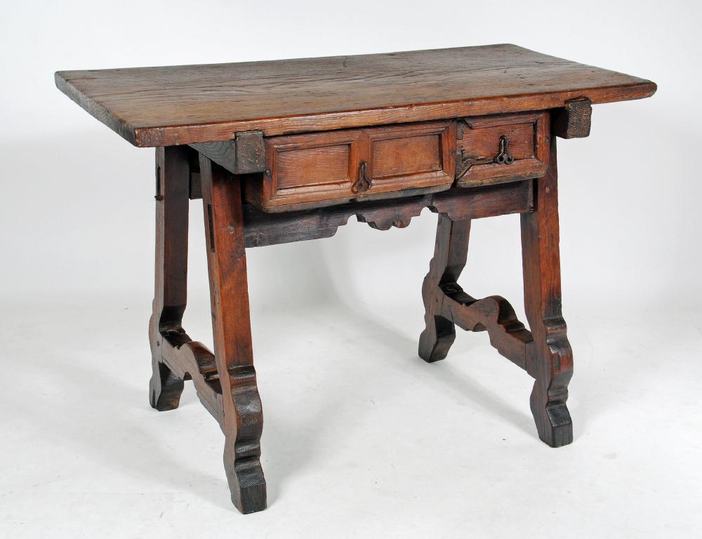 A SPANISH CHESTNUT TABLE Image
