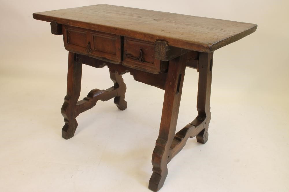 A SPANISH CHESTNUT TABLE Image