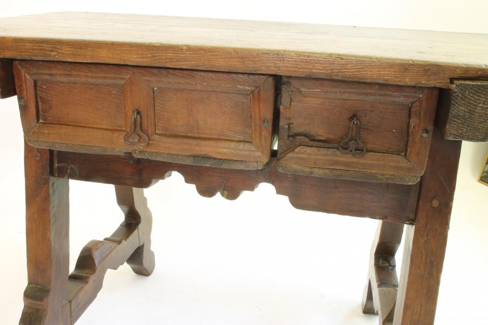A SPANISH CHESTNUT TABLE Image