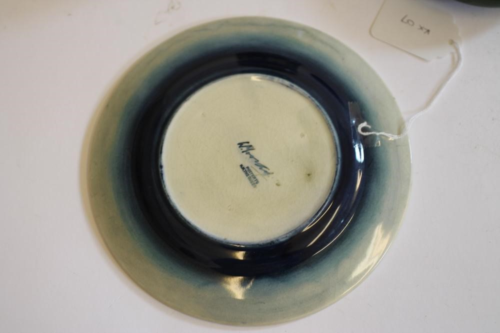 A MOORCROFT POTTERY TEA PLATE Image