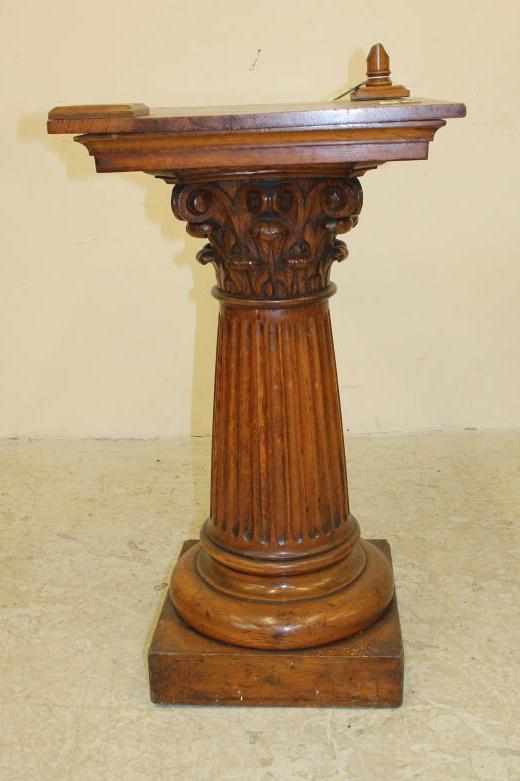 AN OAK MASONIC PEDESTAL Image