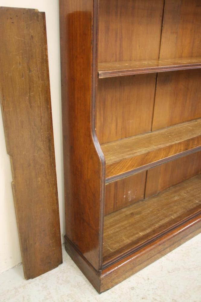 A MAHOGANY OPEN BOOKCASE Image