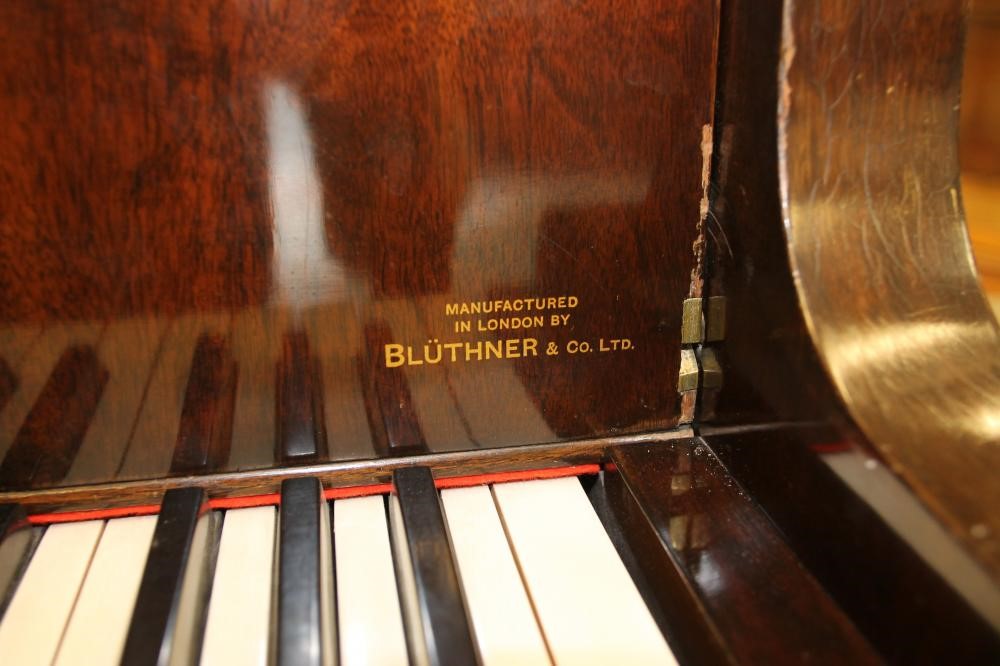 A MAHOGANY CASED BABY GRAND WELMAR PIANO by Bluthner & Co Image