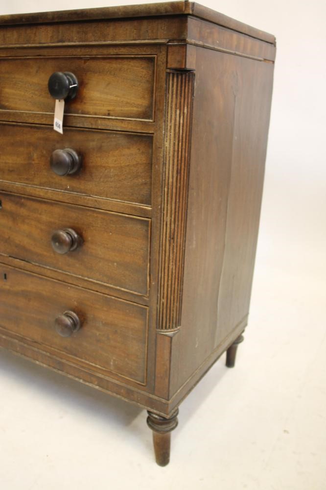 A REGENCY MAHOGANY AND EBONY STRUNG CHEST Image