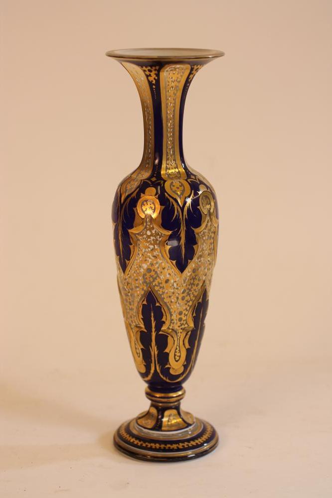 A BOHEMIAN GLASS VASE Image