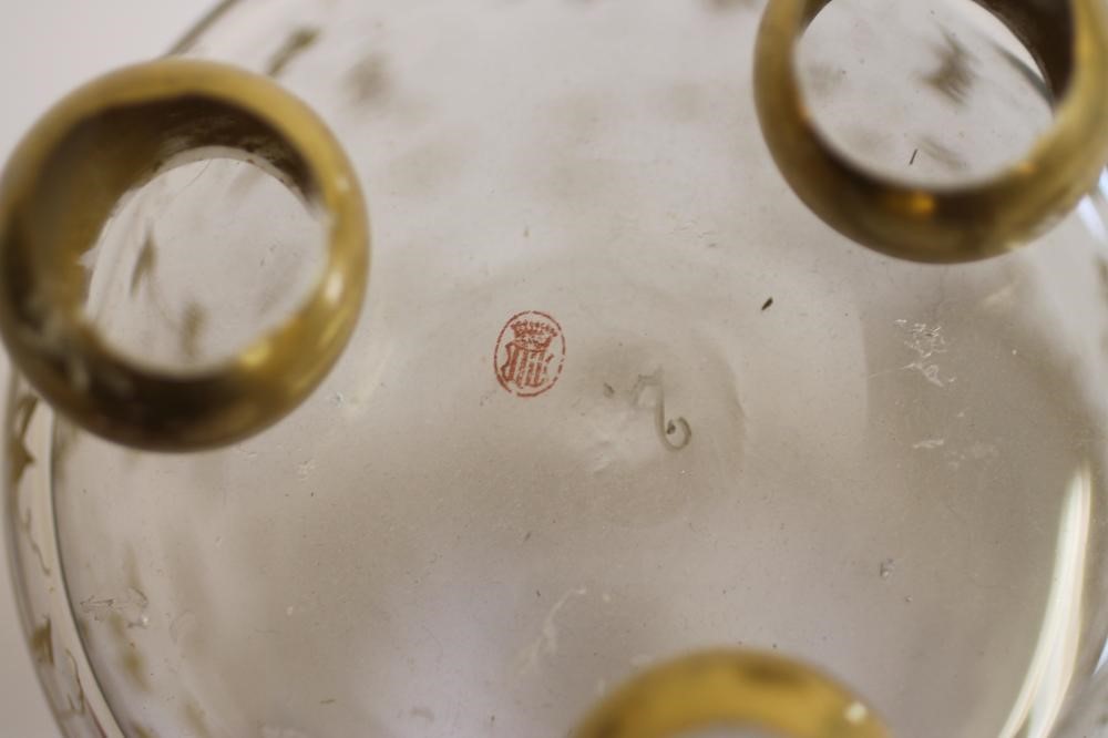 A GERMAN CLEAR GLASS VASE Image