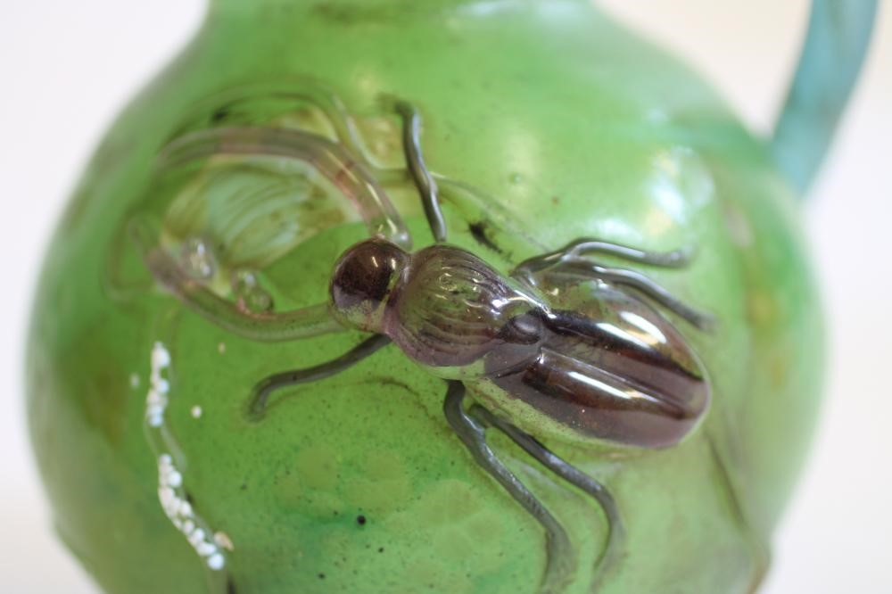 A GALLE MARQUETERIE-DE-VERRE MARTELE GLASS JUG Image