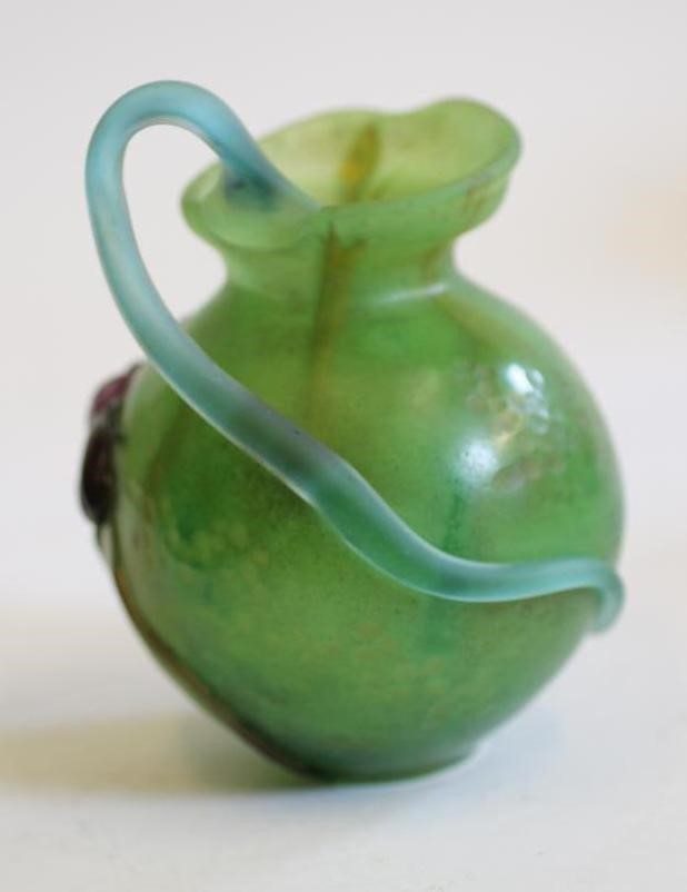 A GALLE MARQUETERIE-DE-VERRE MARTELE GLASS JUG Image