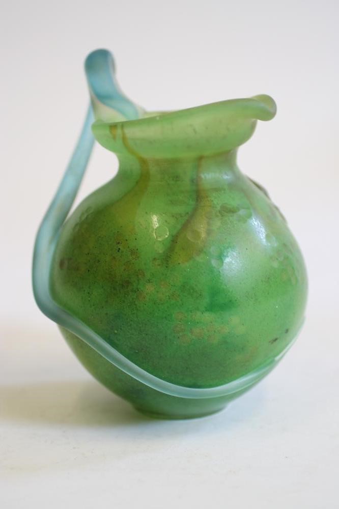 A GALLE MARQUETERIE-DE-VERRE MARTELE GLASS JUG Image