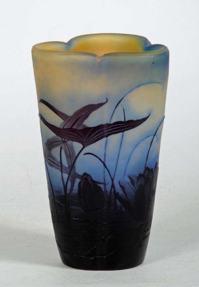 A GALLE CAMEO GLASS VASE Image