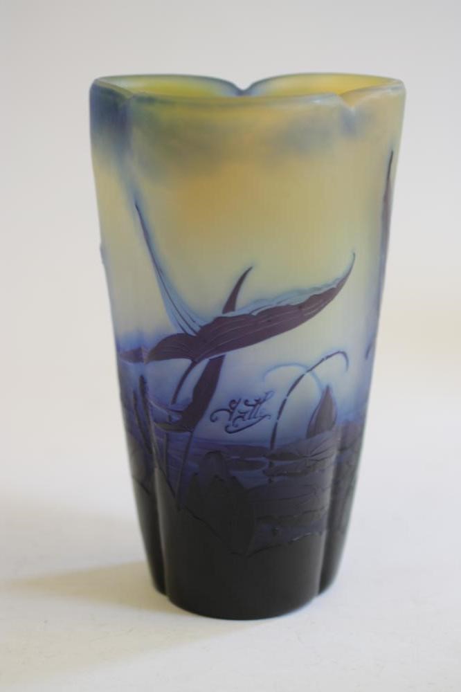 A GALLE CAMEO GLASS VASE Image