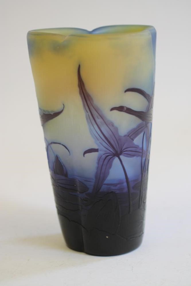 A GALLE CAMEO GLASS VASE Image