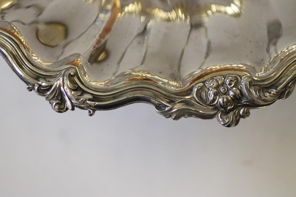 AN OLD SHEFFIELD PLATE CAKE BASKET Image