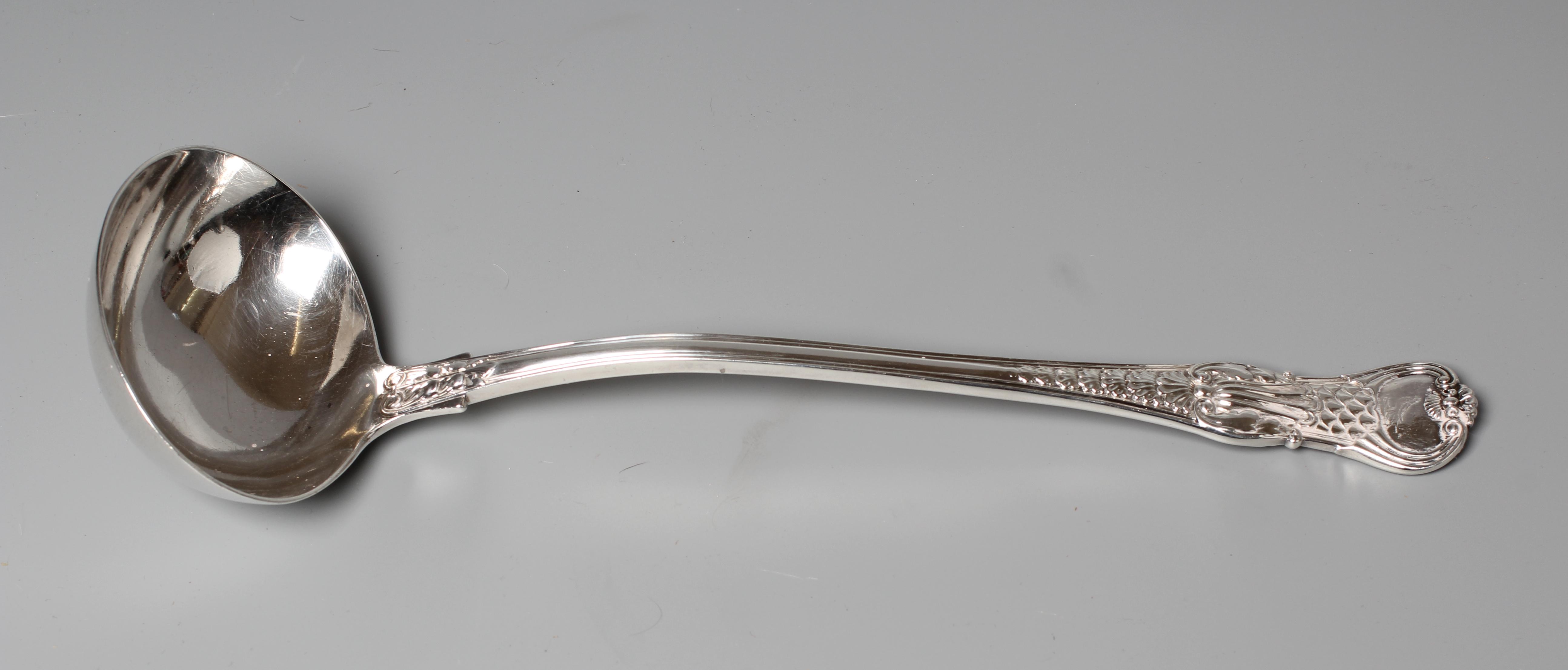 A GEORGE IV COBURG PATTERN SOUP LADLE by Williams Fearn & Eley, London 1823, with oyster heel and Image