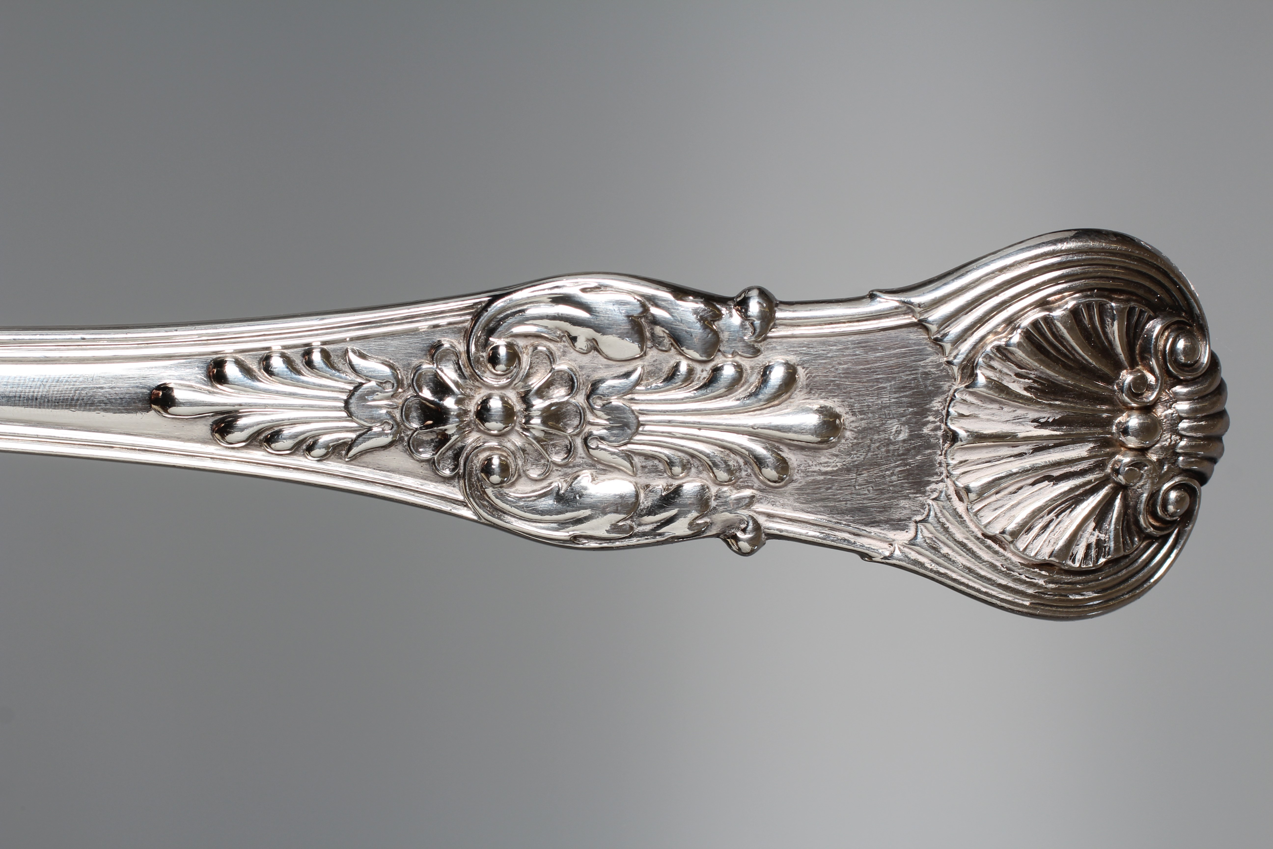 A GEORGE IV COBURG PATTERN SOUP LADLE by Williams Fearn & Eley, London 1823, with oyster heel and Image