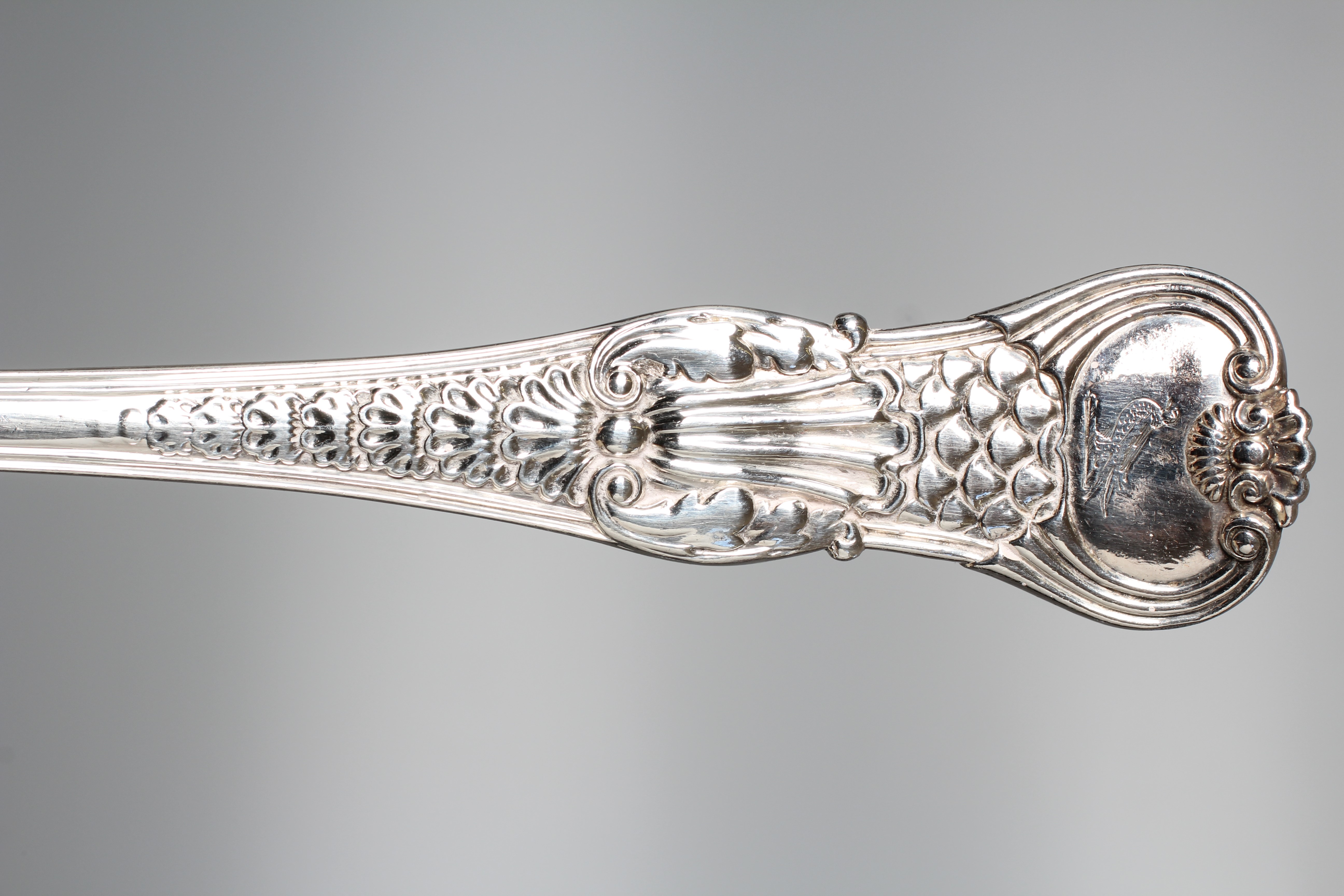 A GEORGE IV COBURG PATTERN BASTING SPOON by Williams Fearn & Eley, London 1823, with oyster heel and Image