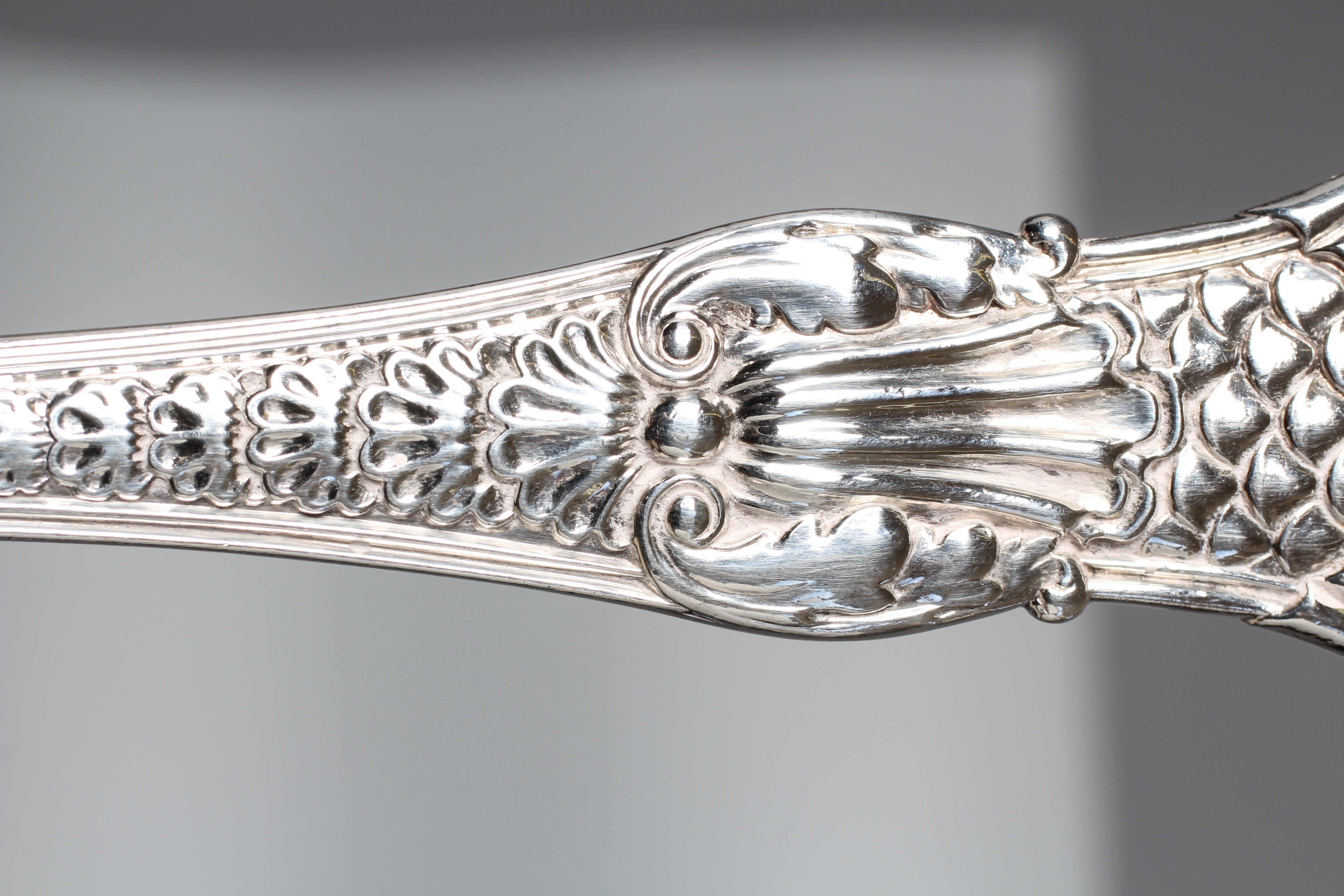 A GEORGE IV COBURG PATTERN BASTING SPOON by Williams Fearn & Eley, London 1823, with oyster heel and Image