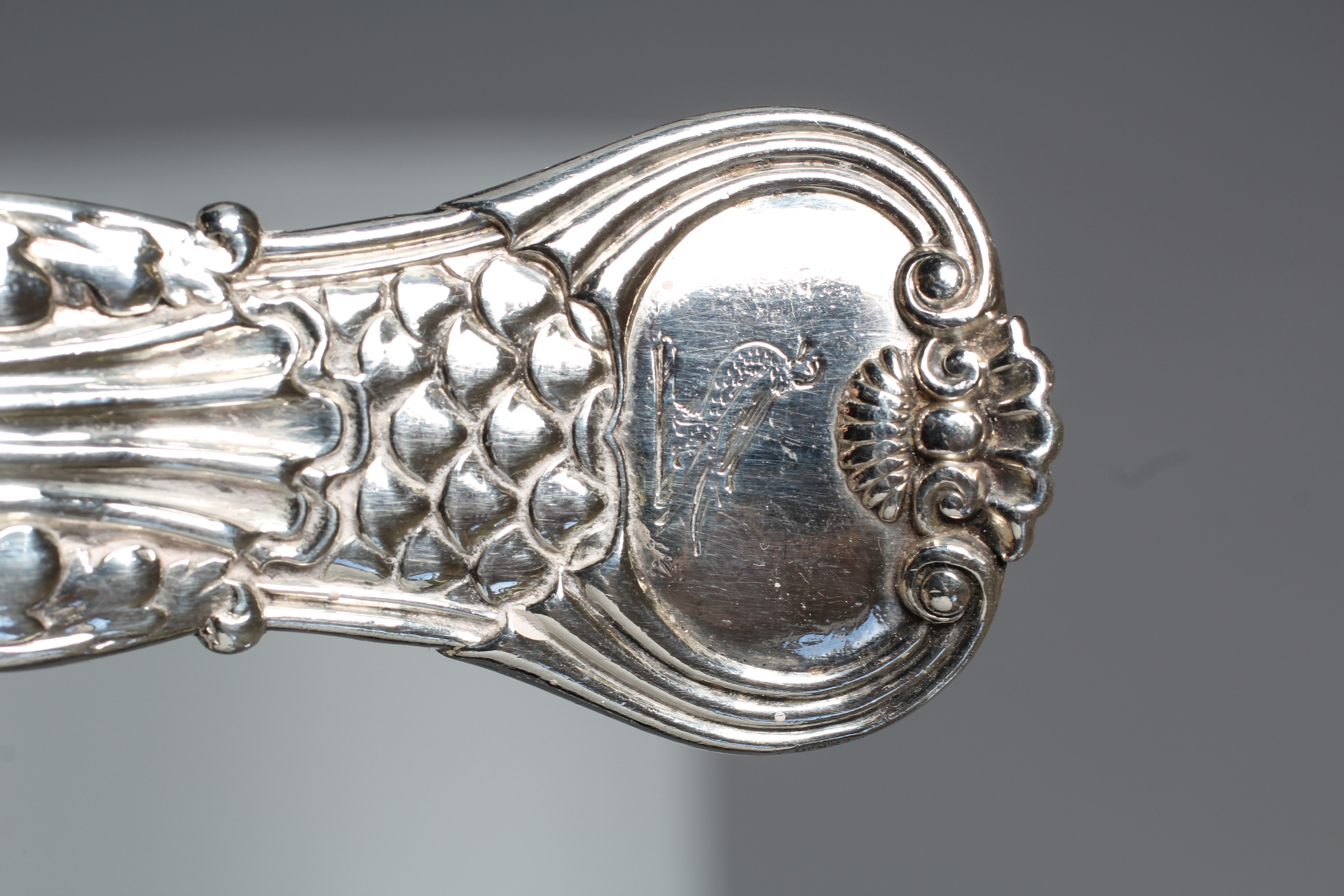 A GEORGE IV COBURG PATTERN BASTING SPOON by Williams Fearn & Eley, London 1823, with oyster heel and Image