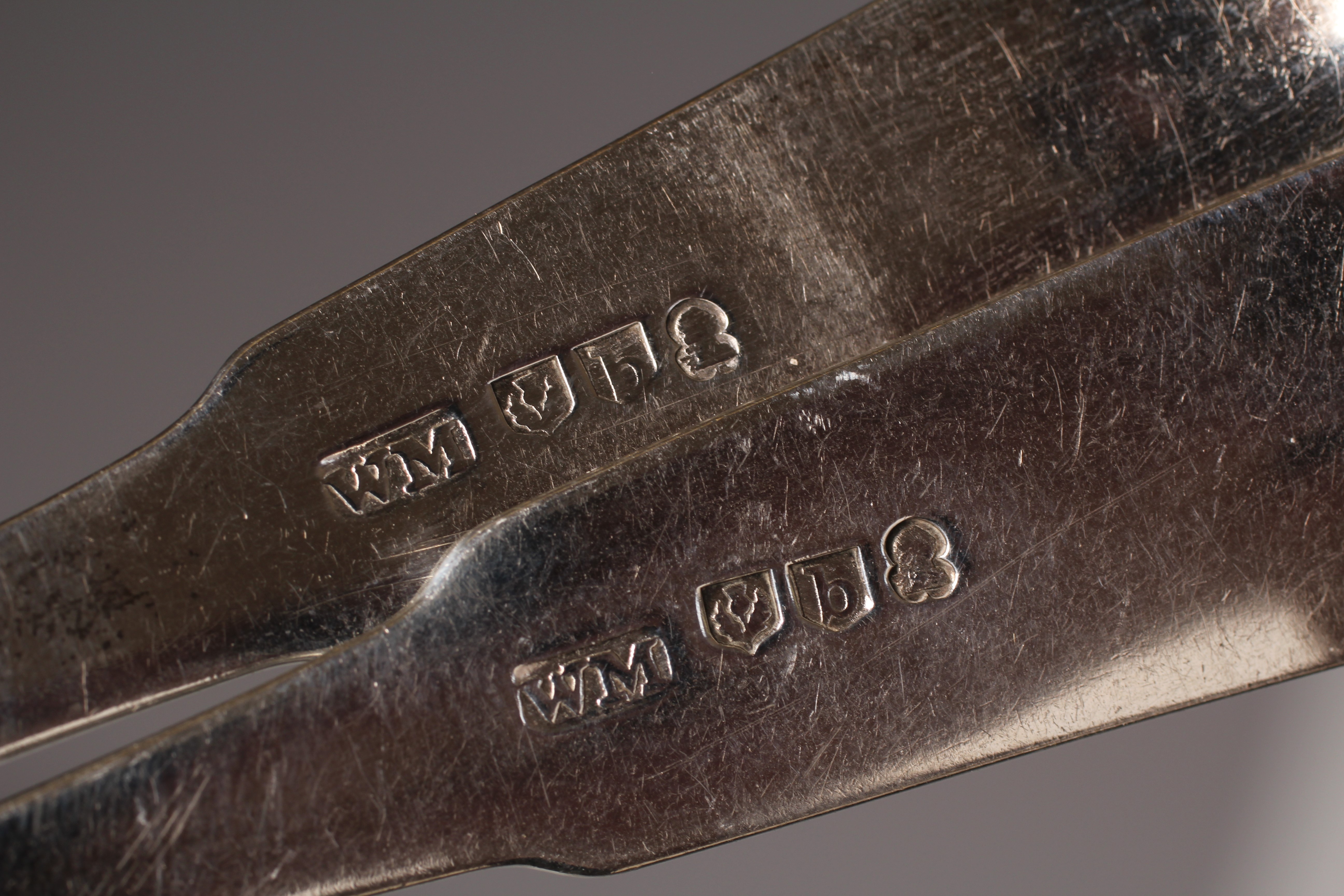 A PAIR OF VICTORIAN SCOTTISH TODDY LADLES probably by William Clarke Shaw Image