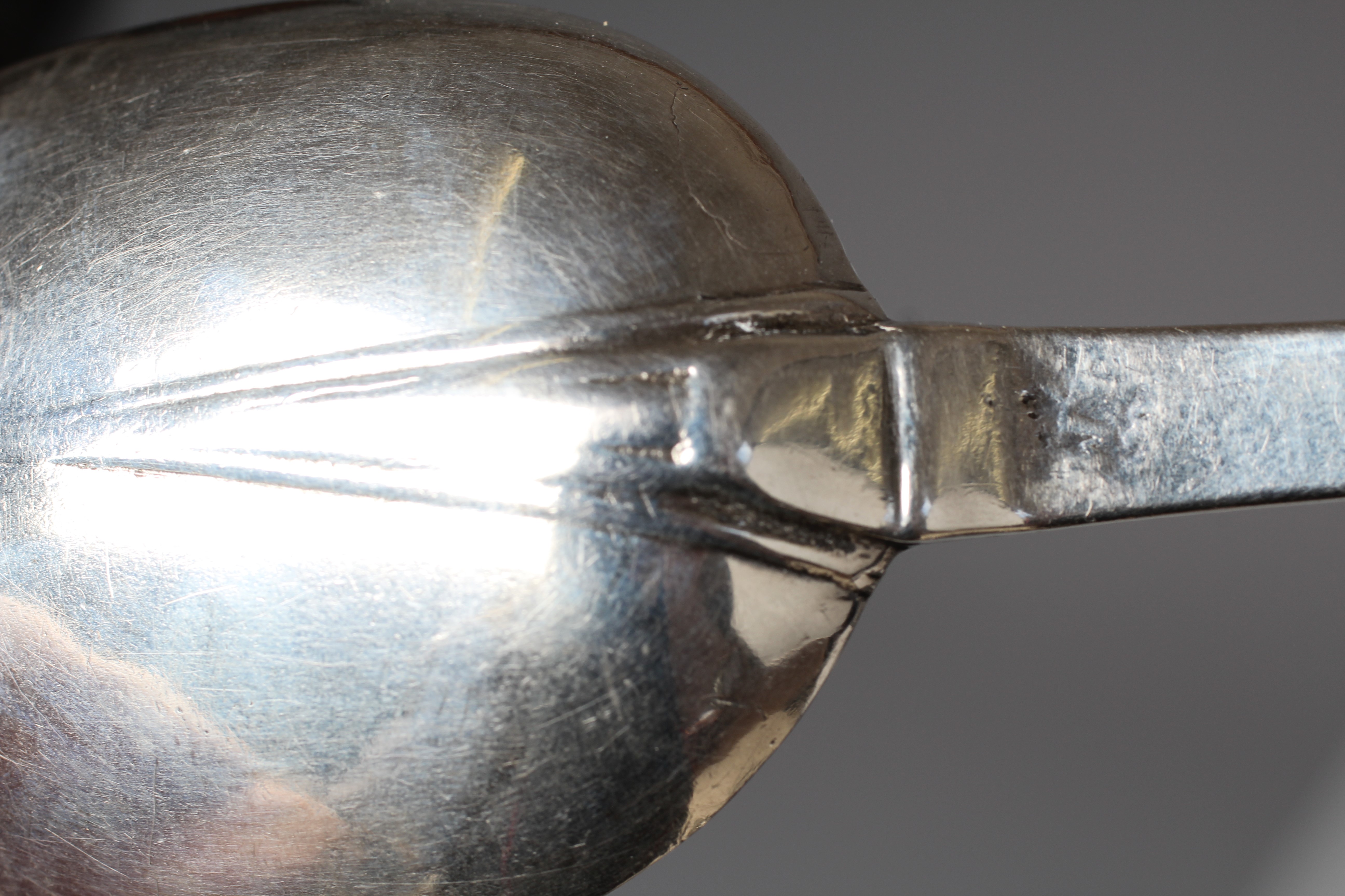 A JAMES II PROVINCIAL TREFID END SPOON by Kath Mangby, Hull c. 1685, with rat-tail oval bowl, the Image
