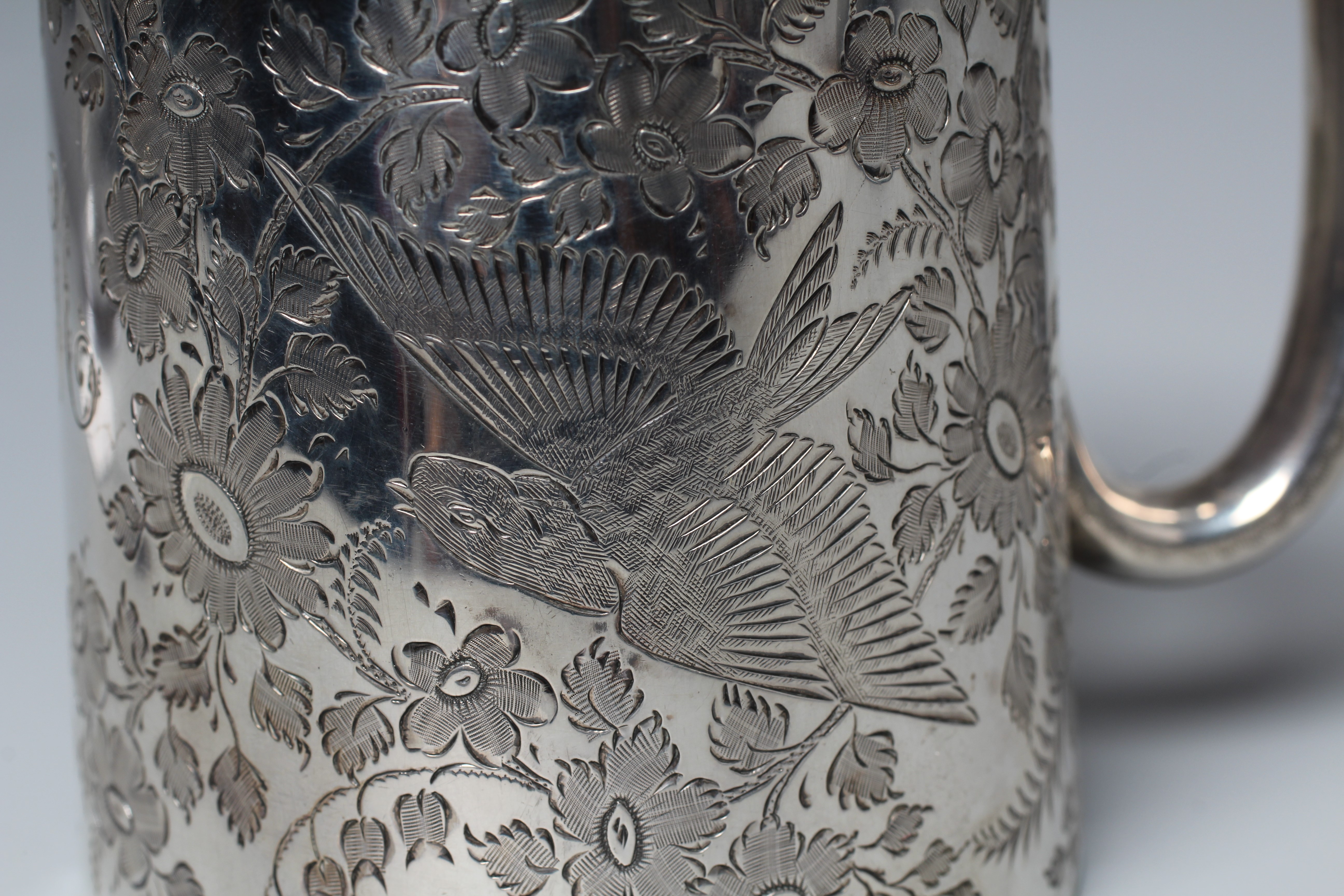 A LATE VICTORIAN CHRISTENING MUG by Josiah Williams & Co. Image
