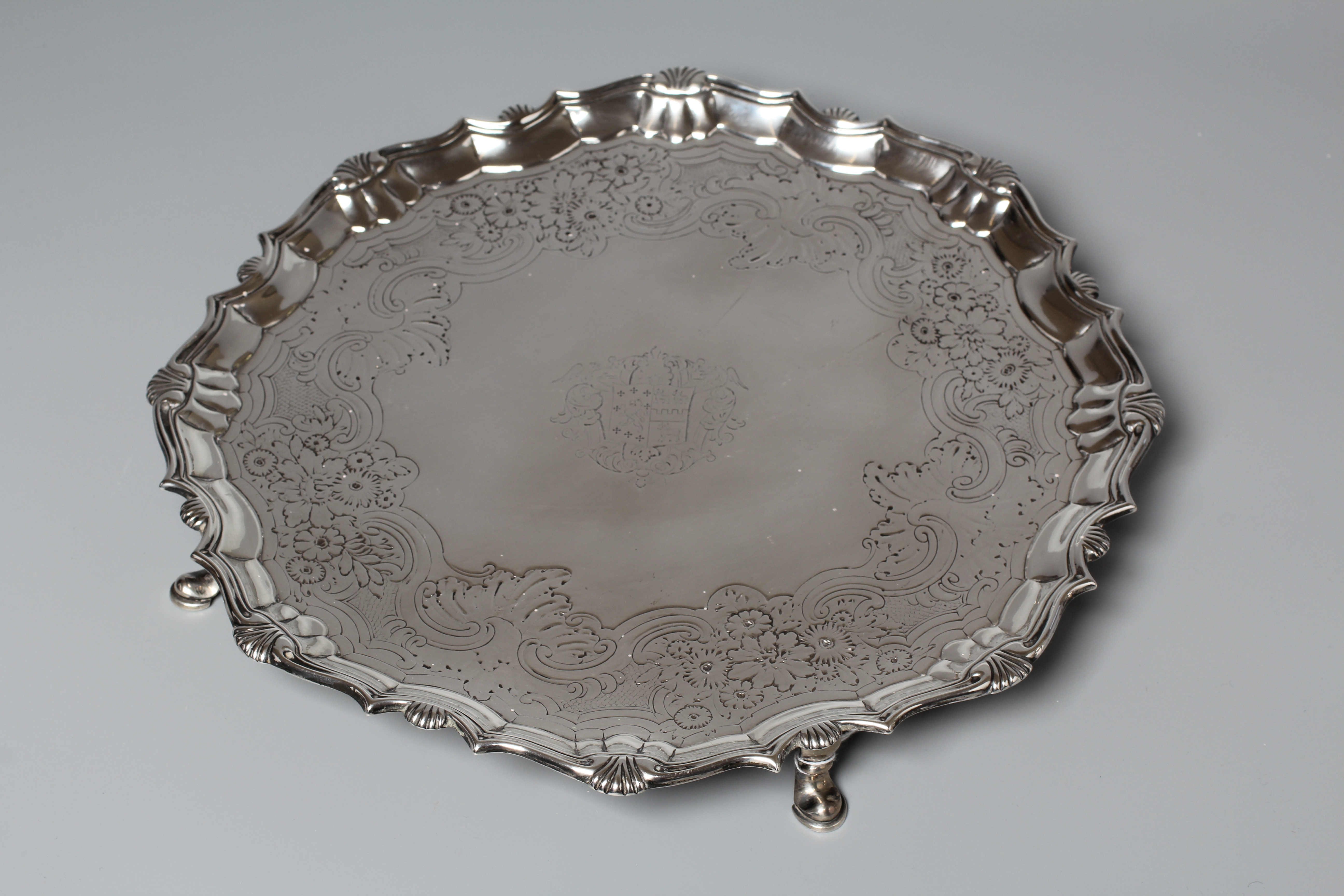 A GEORGE II SALVER by Robert Abercromby Image