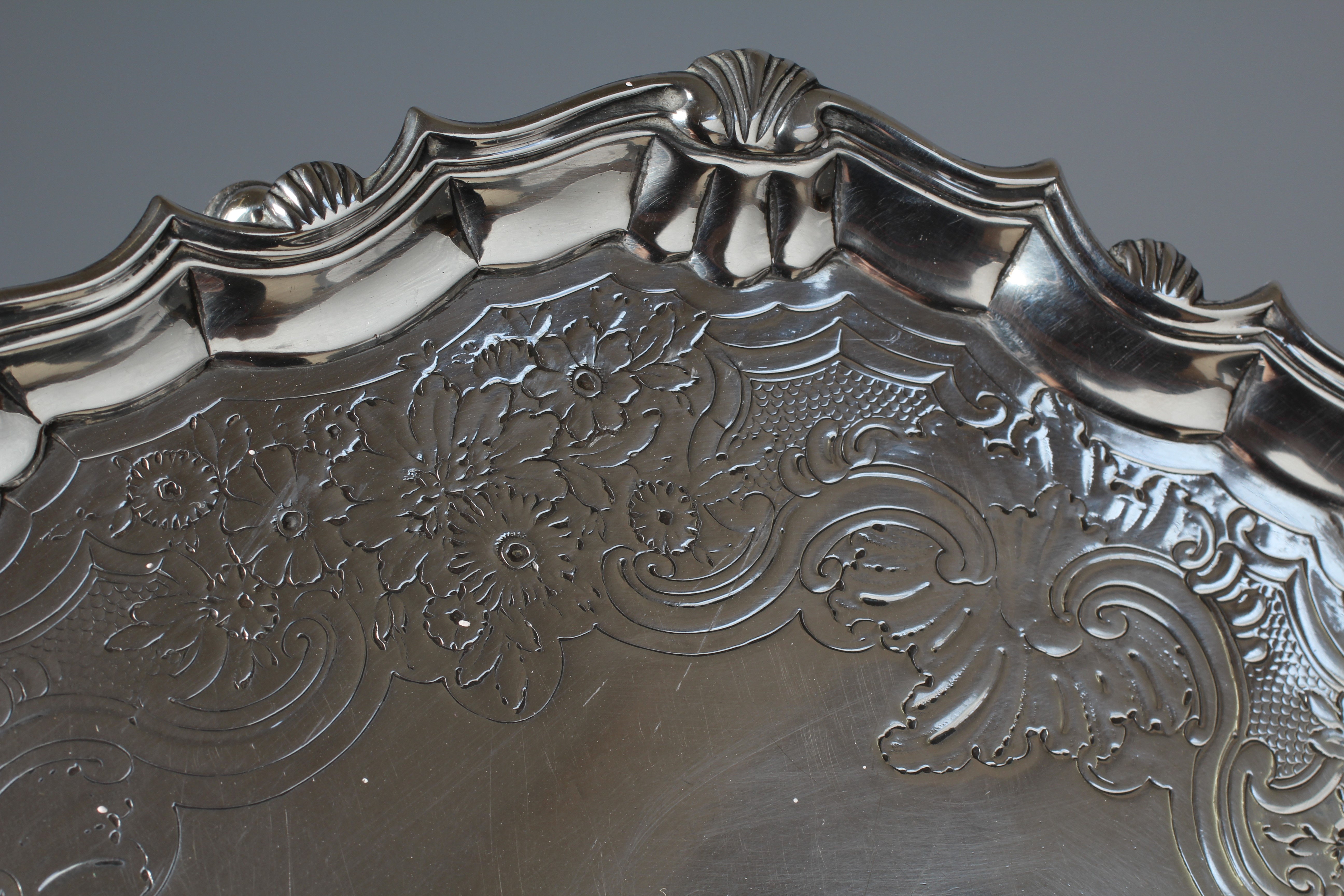 A GEORGE II SALVER by Robert Abercromby Image