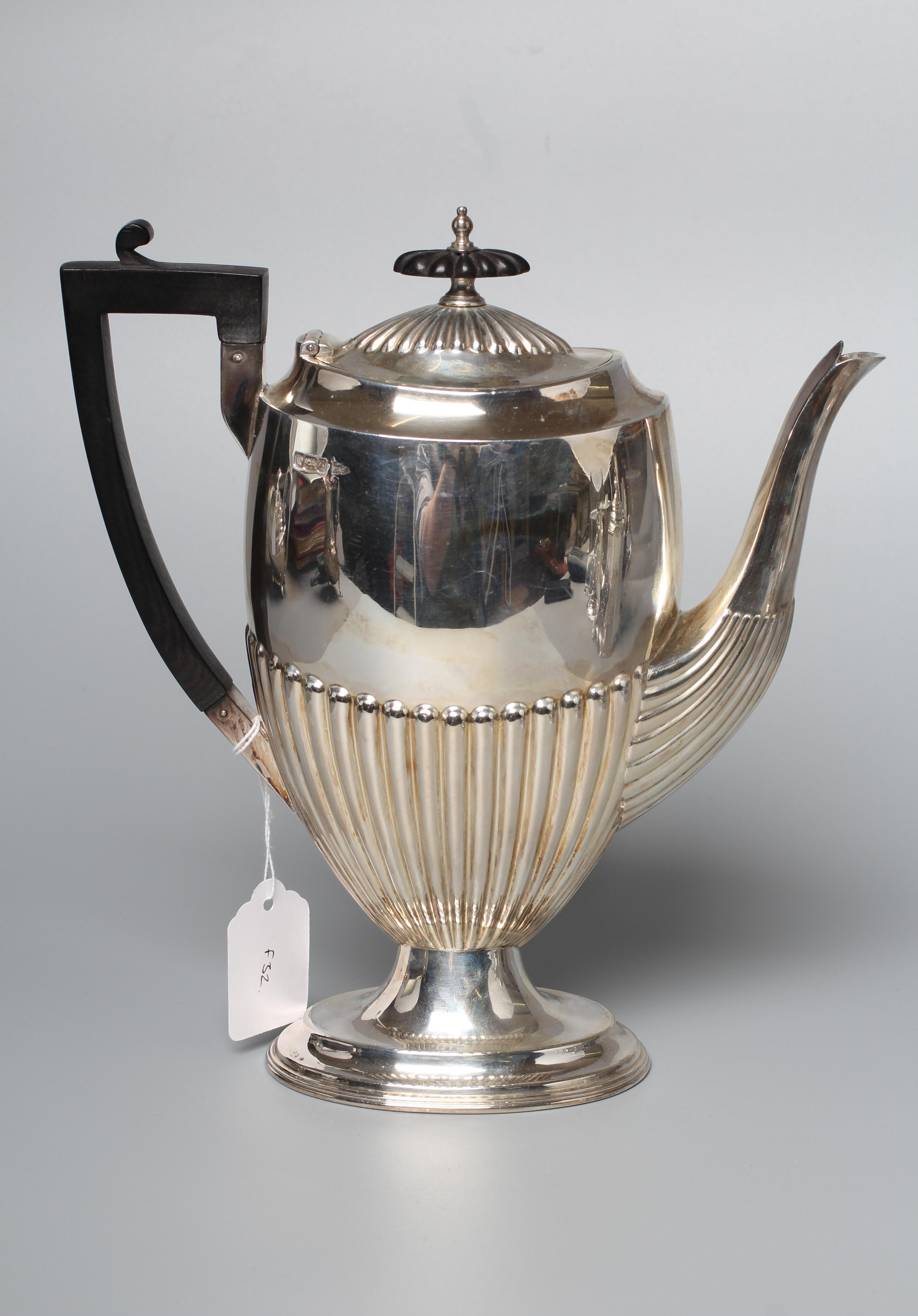 AN EDWARD VII COFFEE POT by Walker & Hall Image