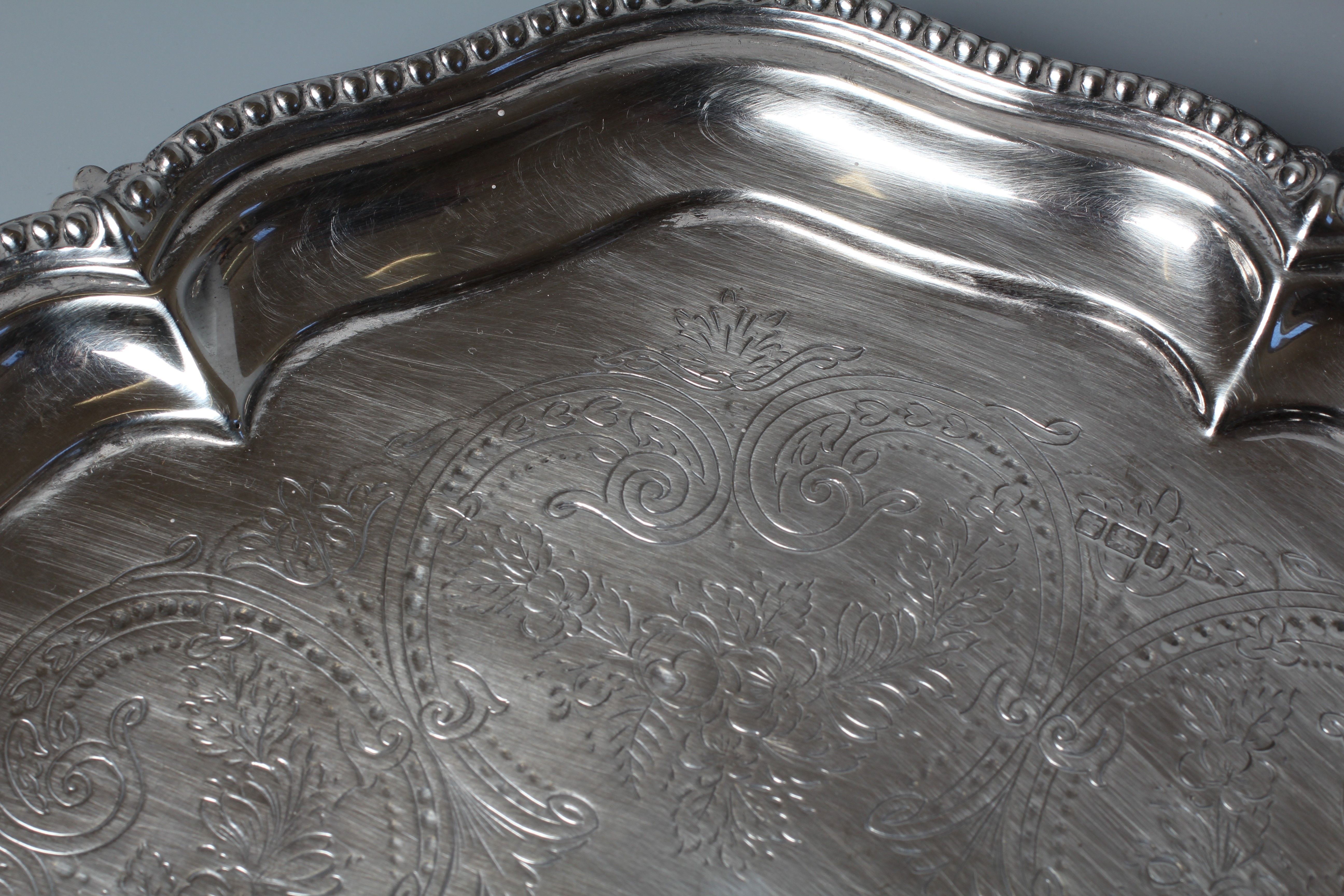 A LATE VICTORIAN SALVER by Walker & Hall Image