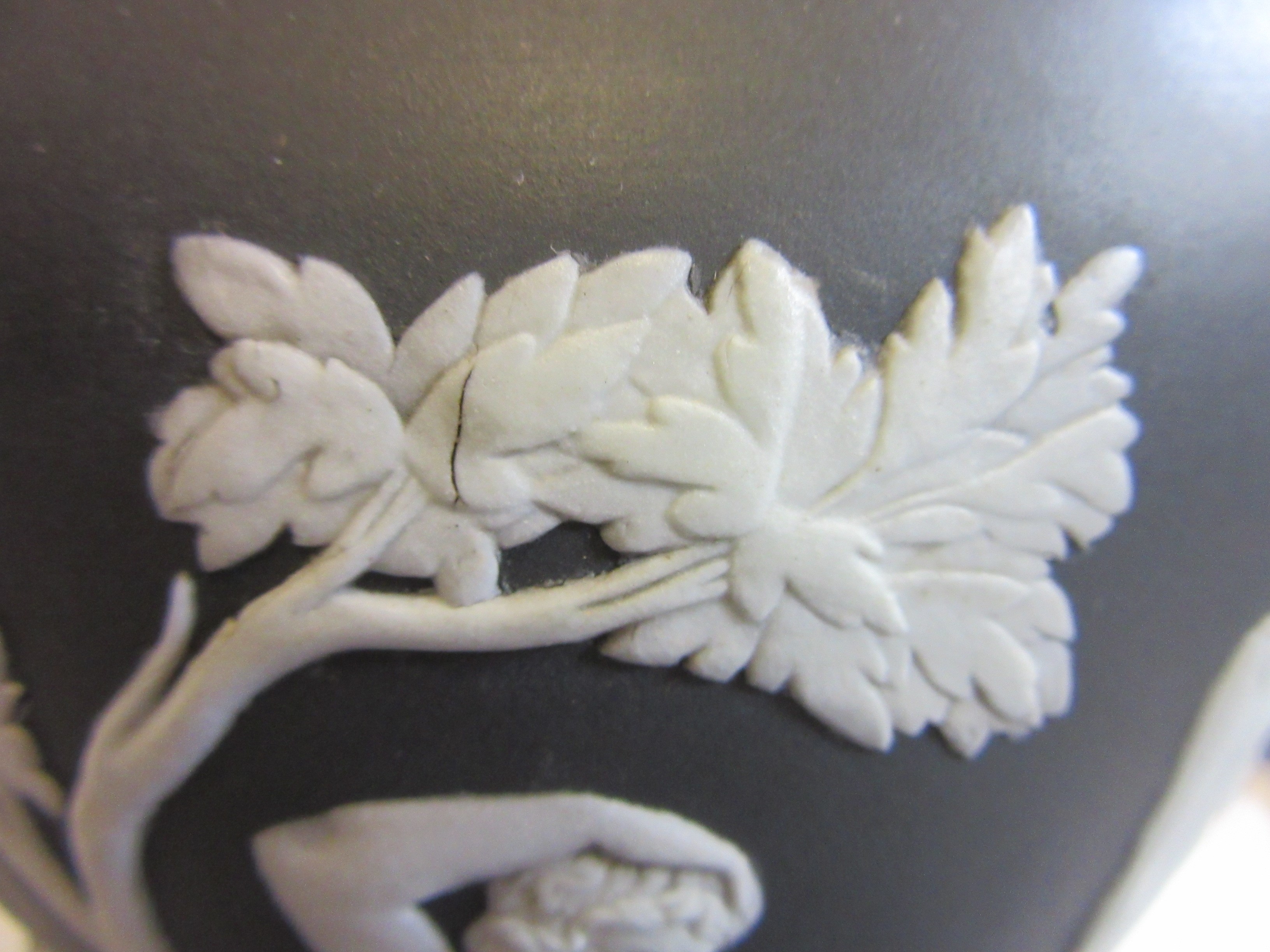 A WEDGWOOD BLACK JASPER DIP PORTLAND VASE, 1879, impressed WEDGWOOD, 8" high Image