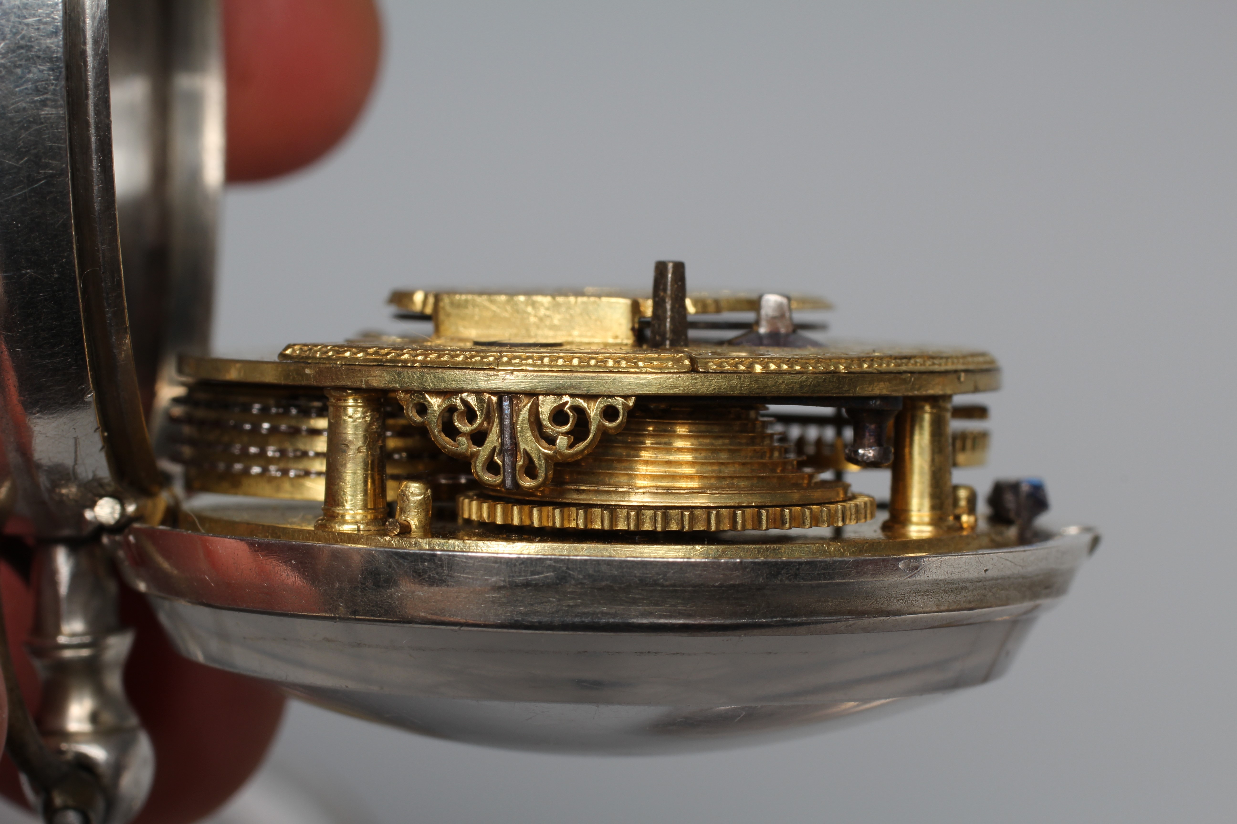 A SILVER PAIR CASED POCKET WATCH Image