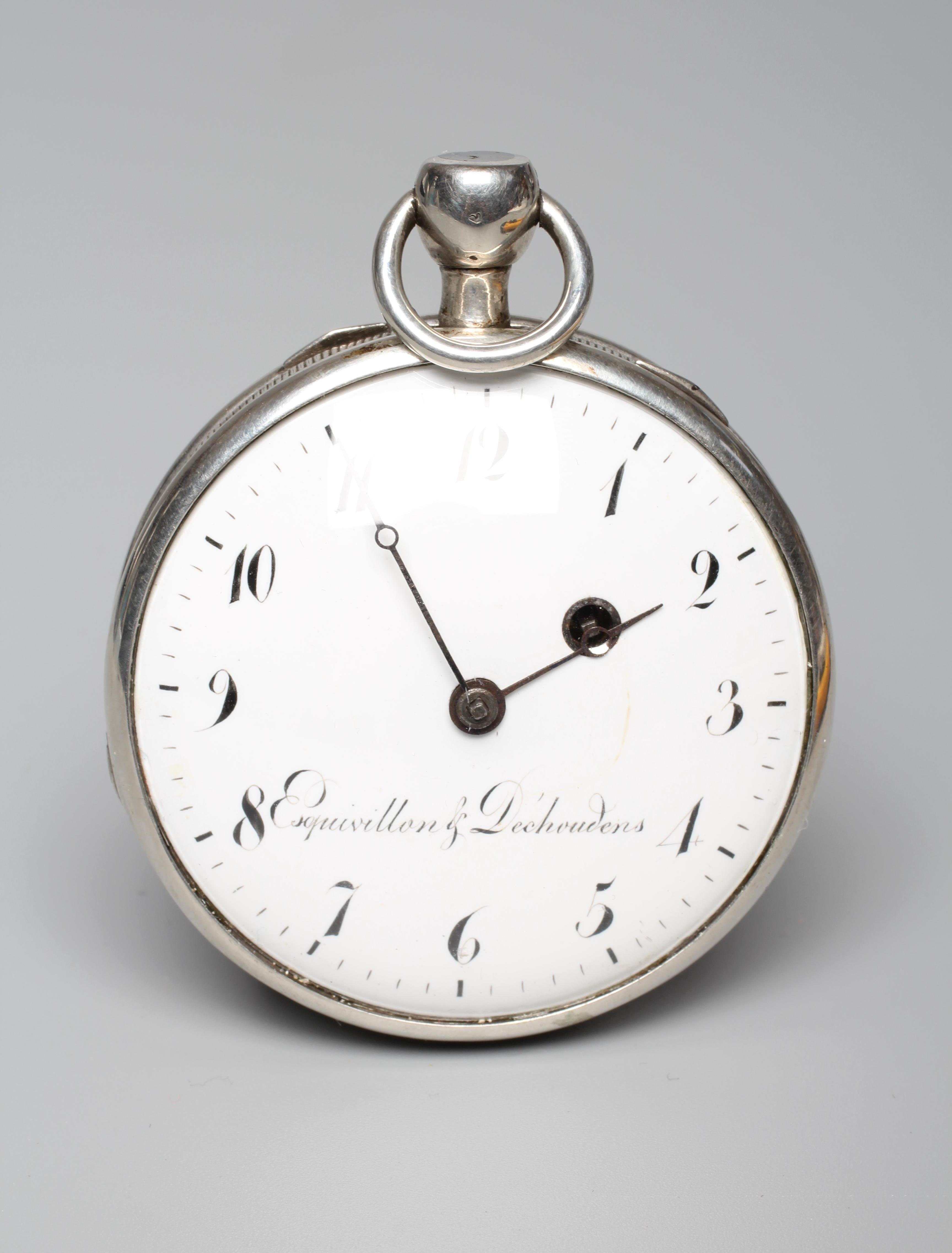 AN ESQUIVILLON DECHOUDENS POCKET WATCH Image