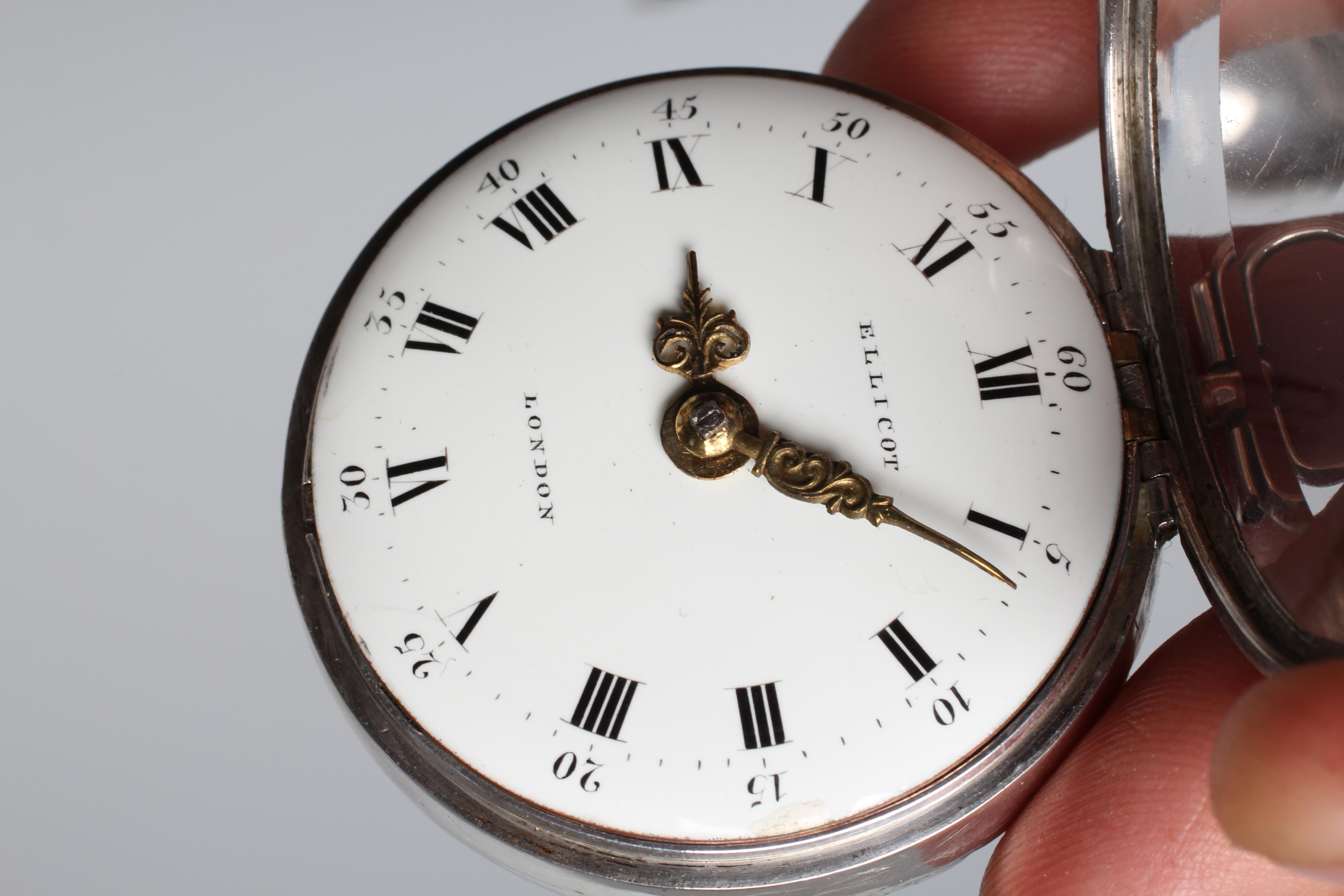 A SILVER PAIR CASED POCKET WATCH Image