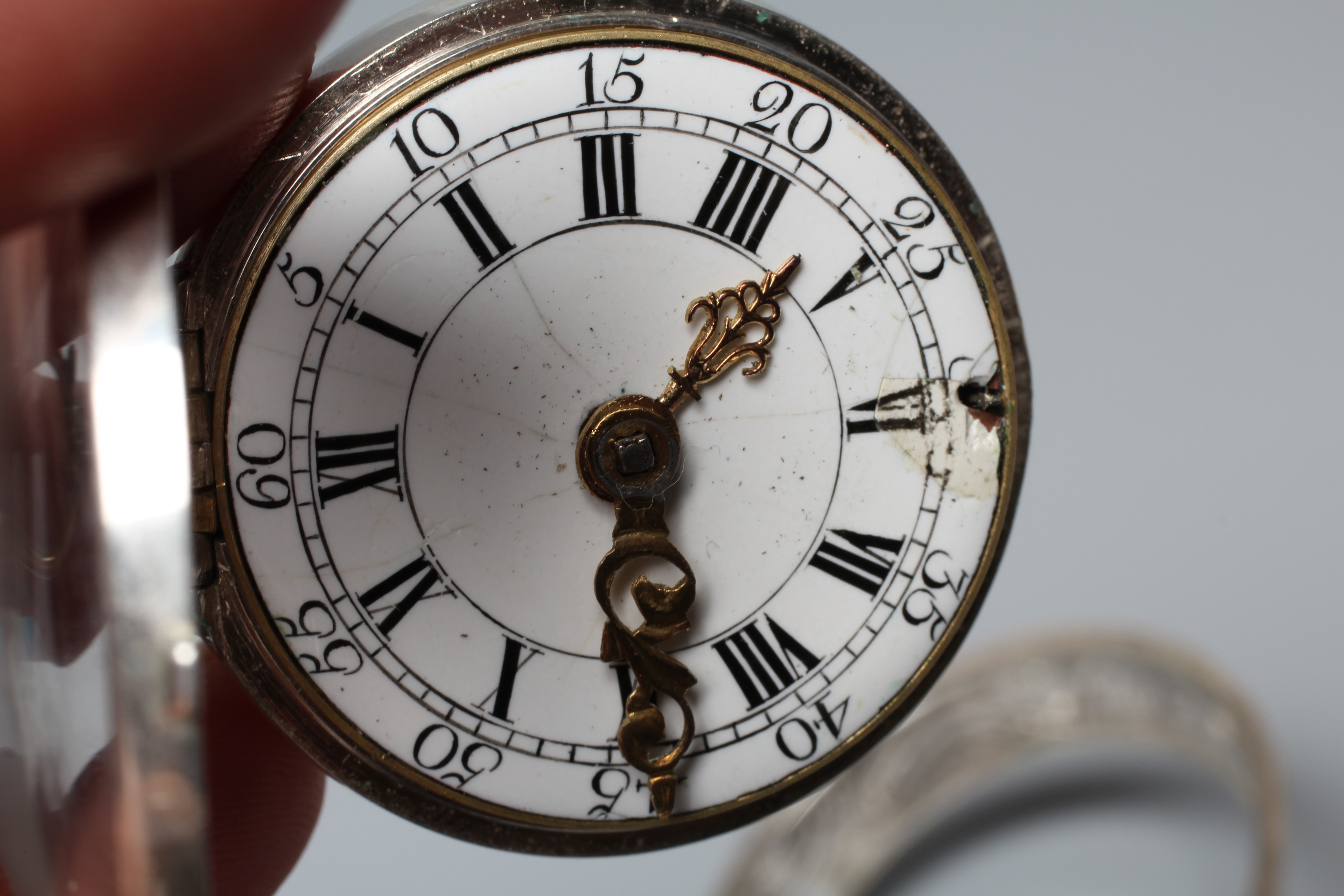 A GEORGE III SILVER PAIR CASED POCKET WATCH Image
