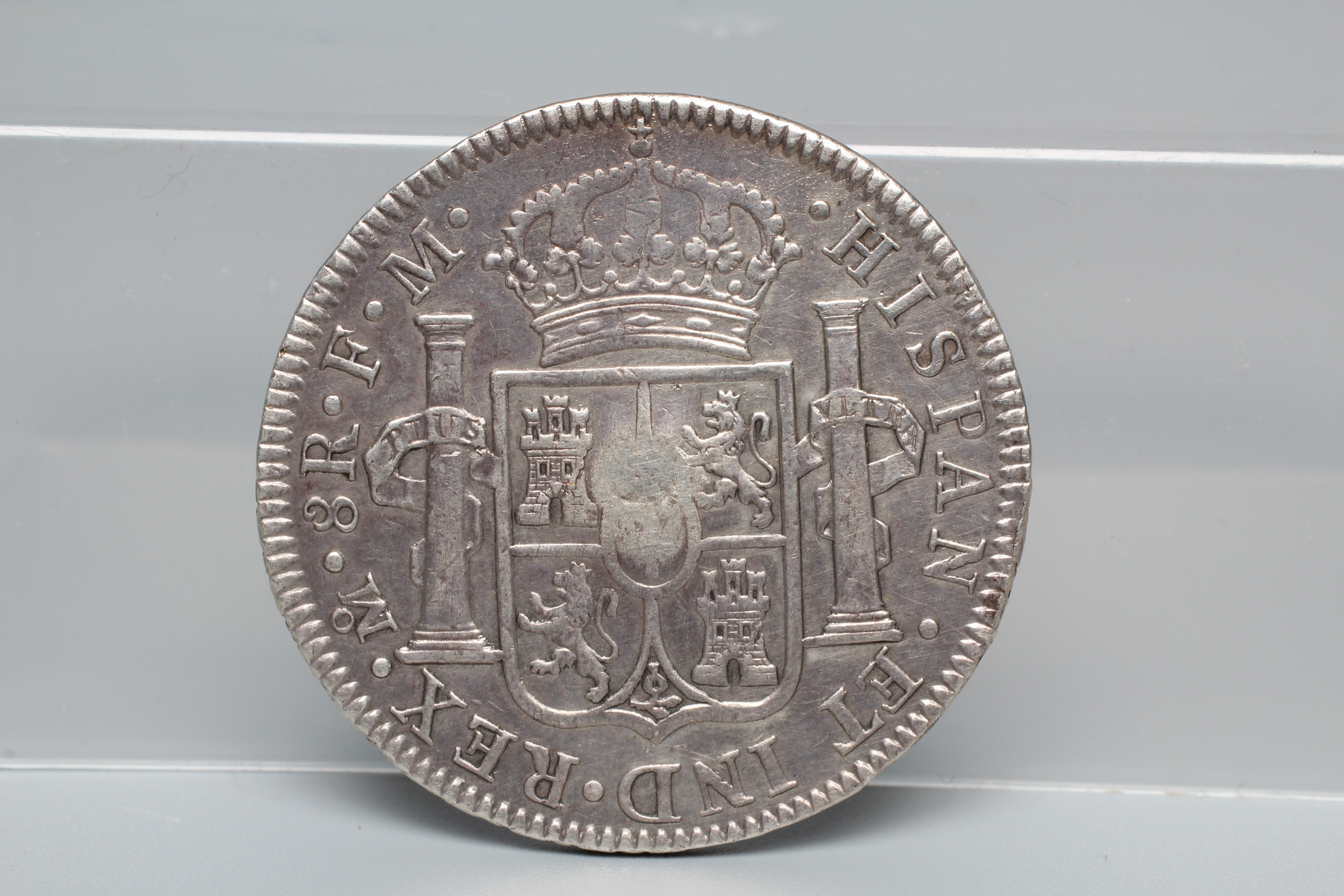 A GEORGE III EMERGENCY ISSUE CHARLES IV 8 REALES, MEXICO 1793 Image