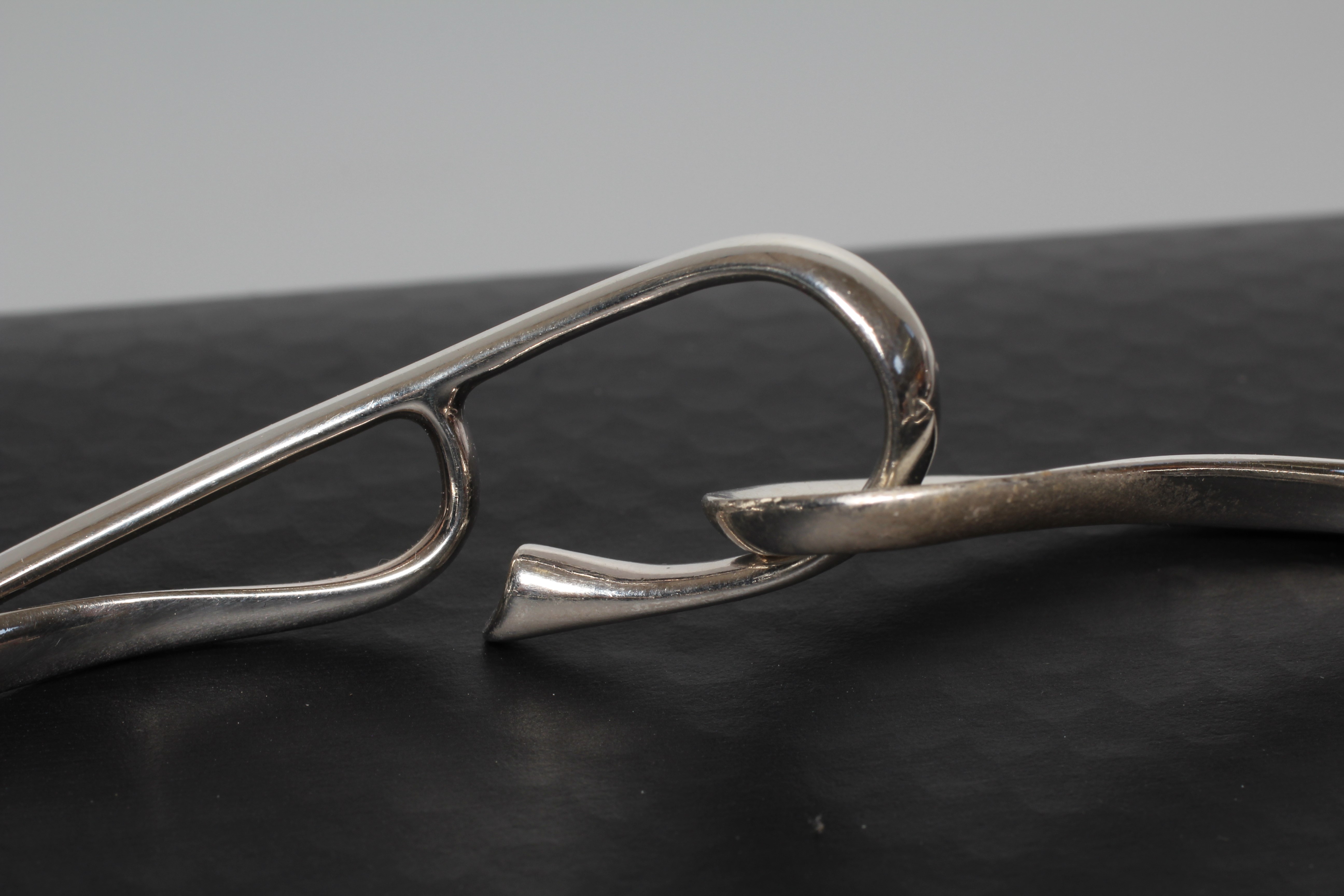 A GEORG JENSEN SILVER INFINITY CHOKER designed by Regitze Overgaard formed of six openwork Image