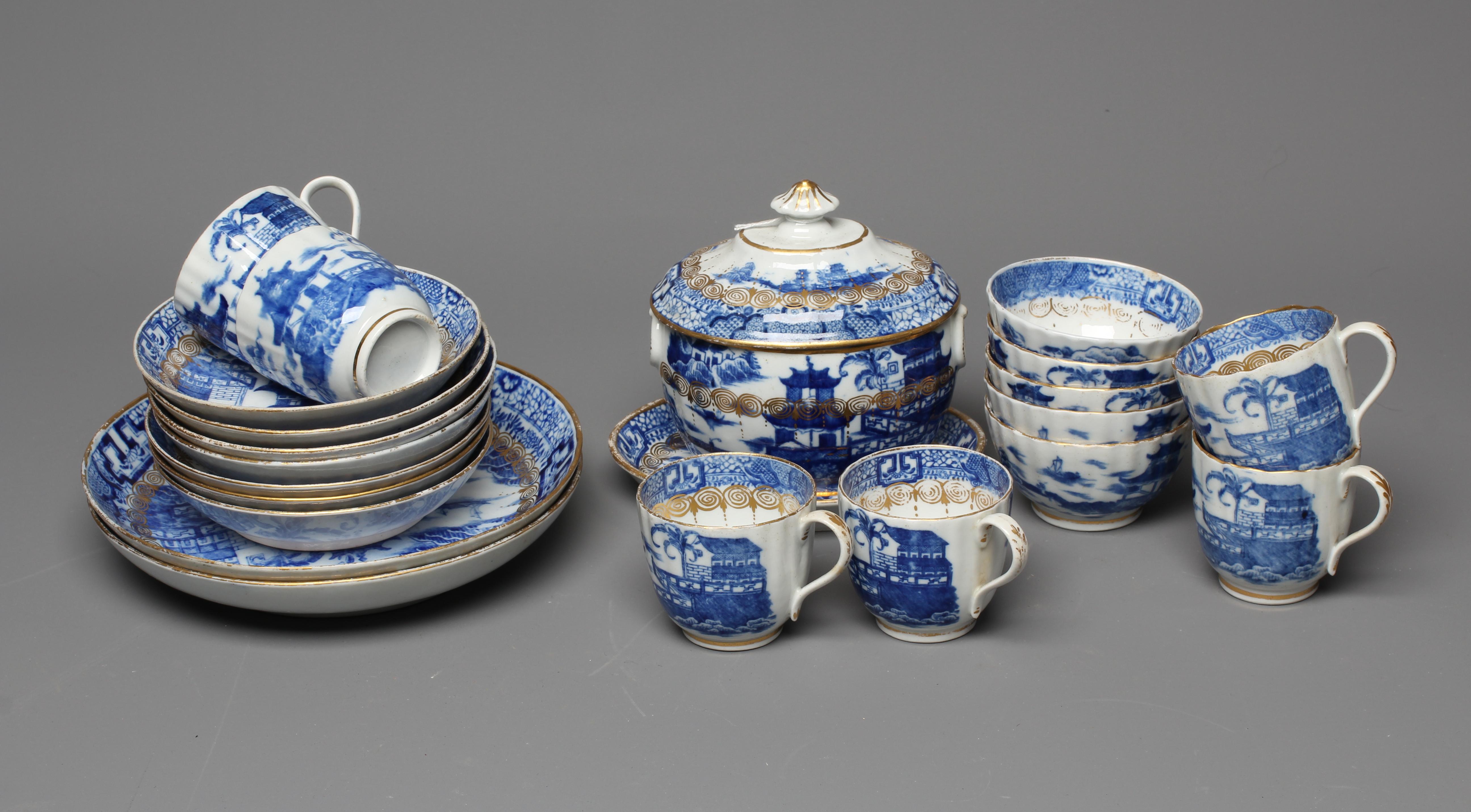 A COALPORT PORCELAIN PART TEA SERVICE Image
