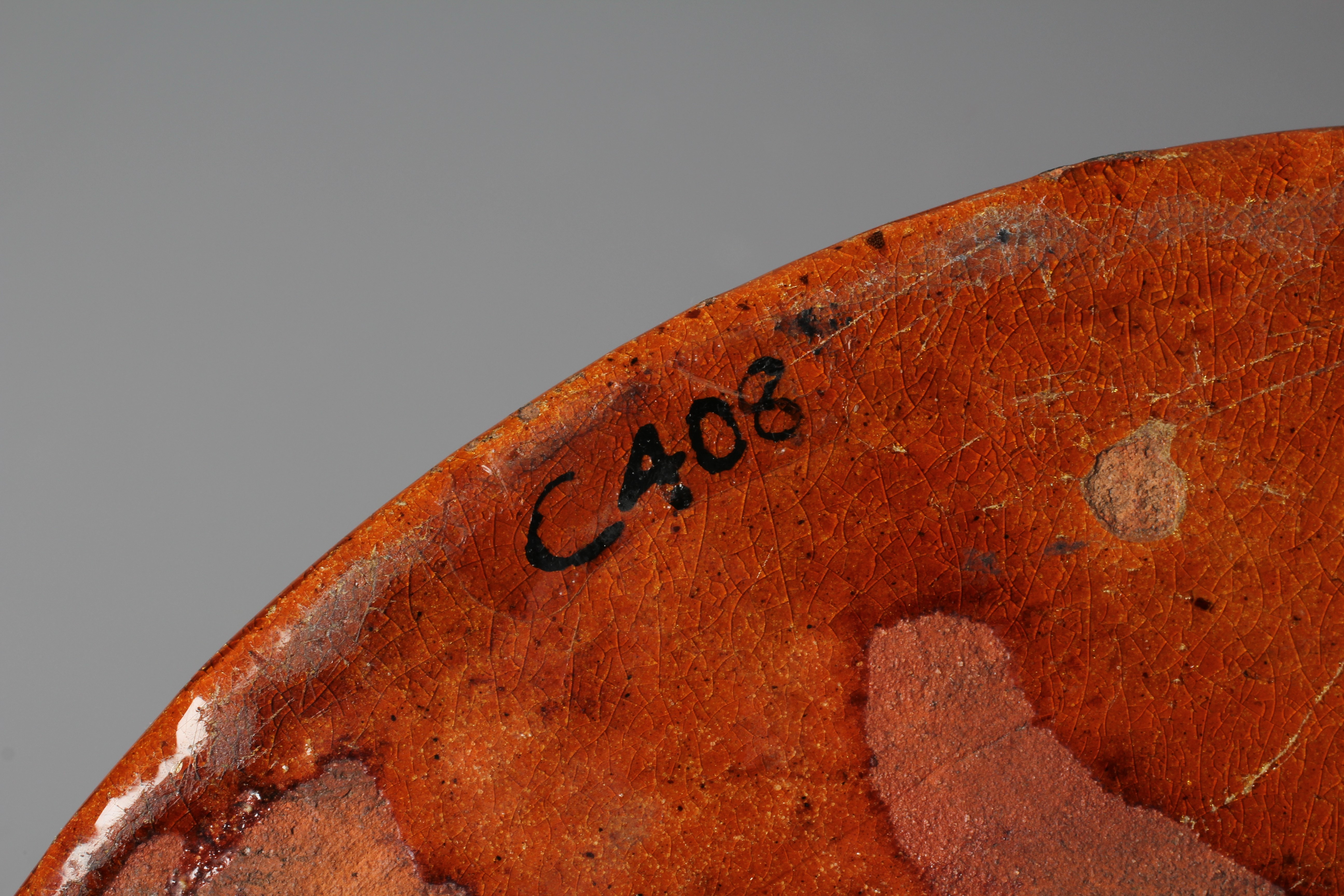 A LATE VICTORIAN SLIP GLAZED TERRACOTTA TOBACCO JAR AND COVER Image