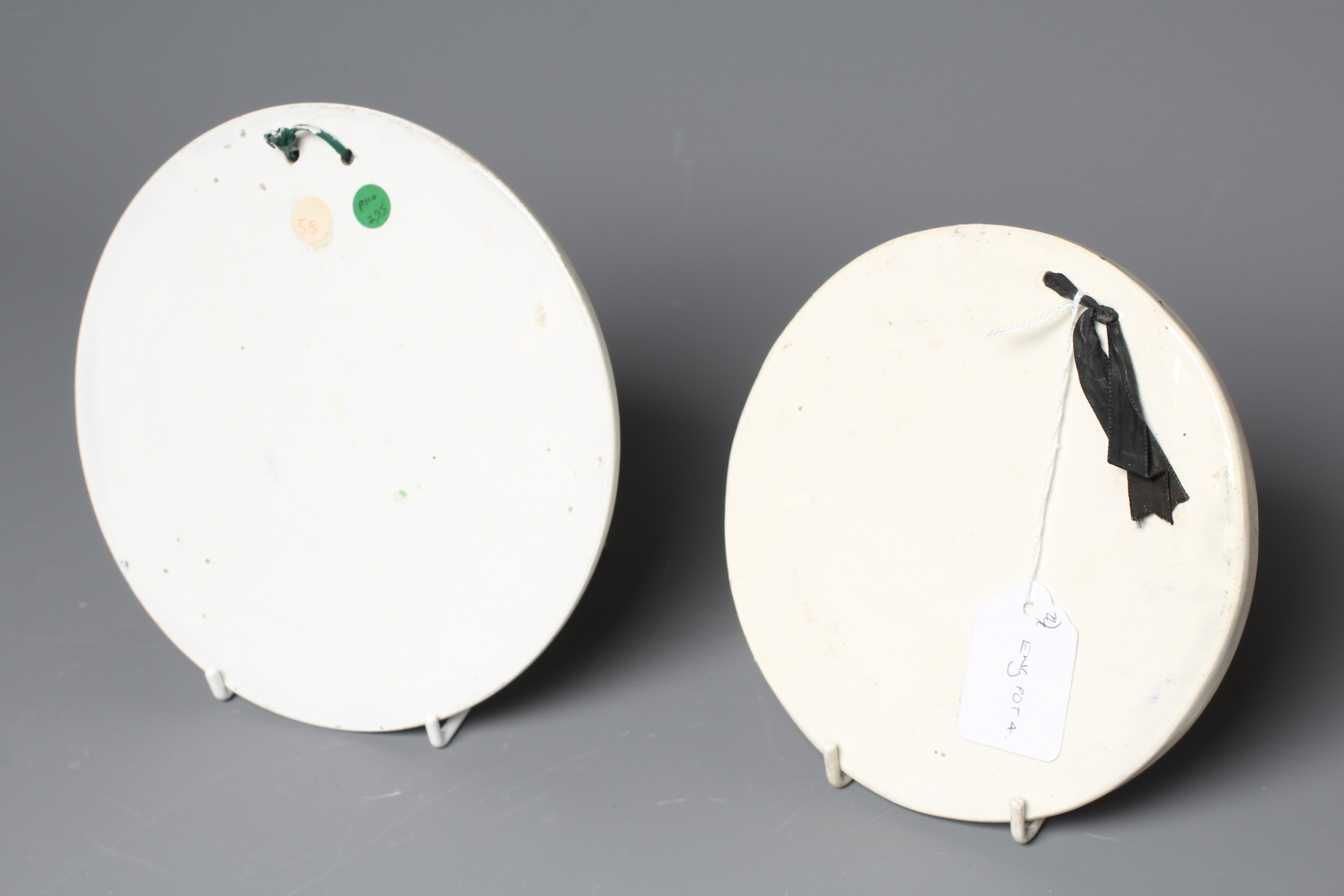 A PEARLWARE ROUNDEL possibly by Dixon & Co. Image