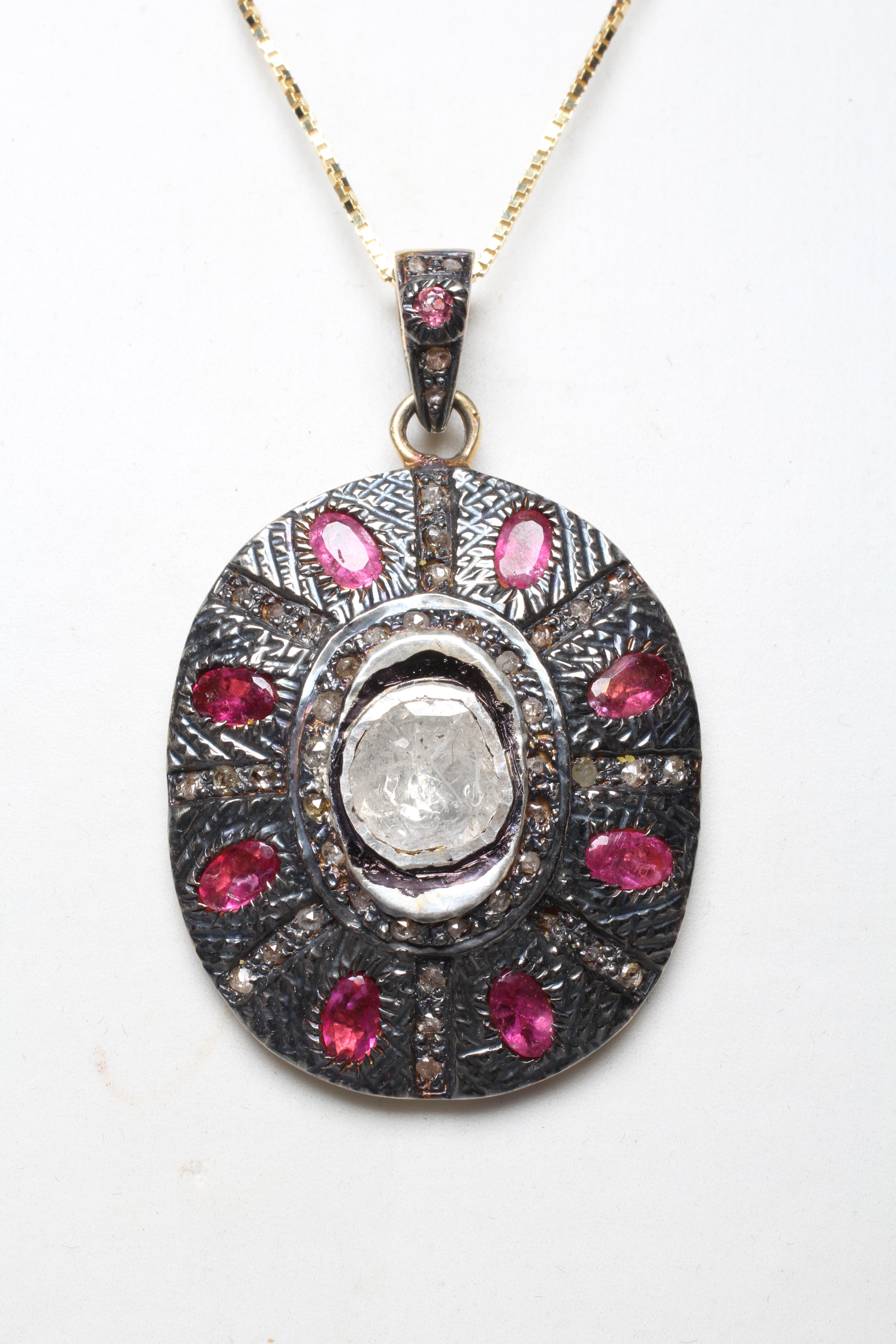 A RENAISSANCE STYLE SILVER PENDANT Image