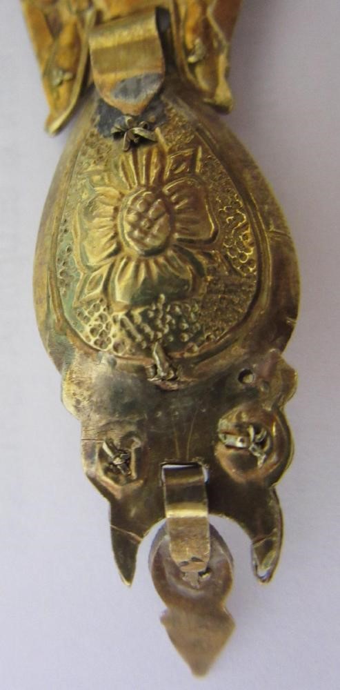 A PAIR OF LATE XVIII CENTURY SPANISH CATALAN EARRINGS Image