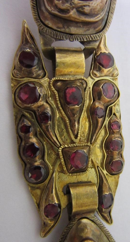 A PAIR OF LATE XVIII CENTURY SPANISH CATALAN EARRINGS Image
