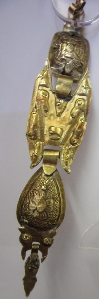 A PAIR OF LATE XVIII CENTURY SPANISH CATALAN EARRINGS Image