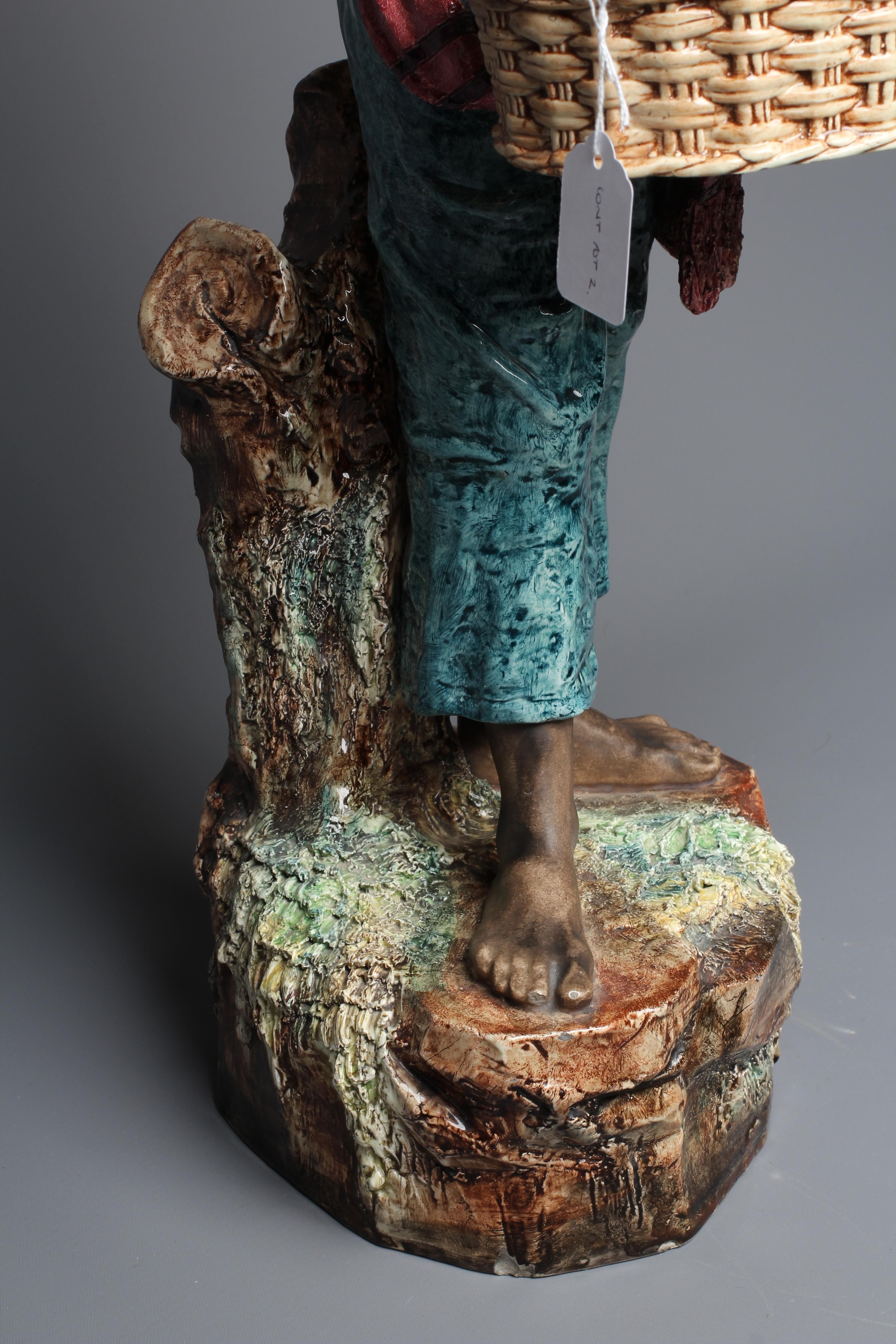 A GERMAN MAJOLICA NUBIAN Image