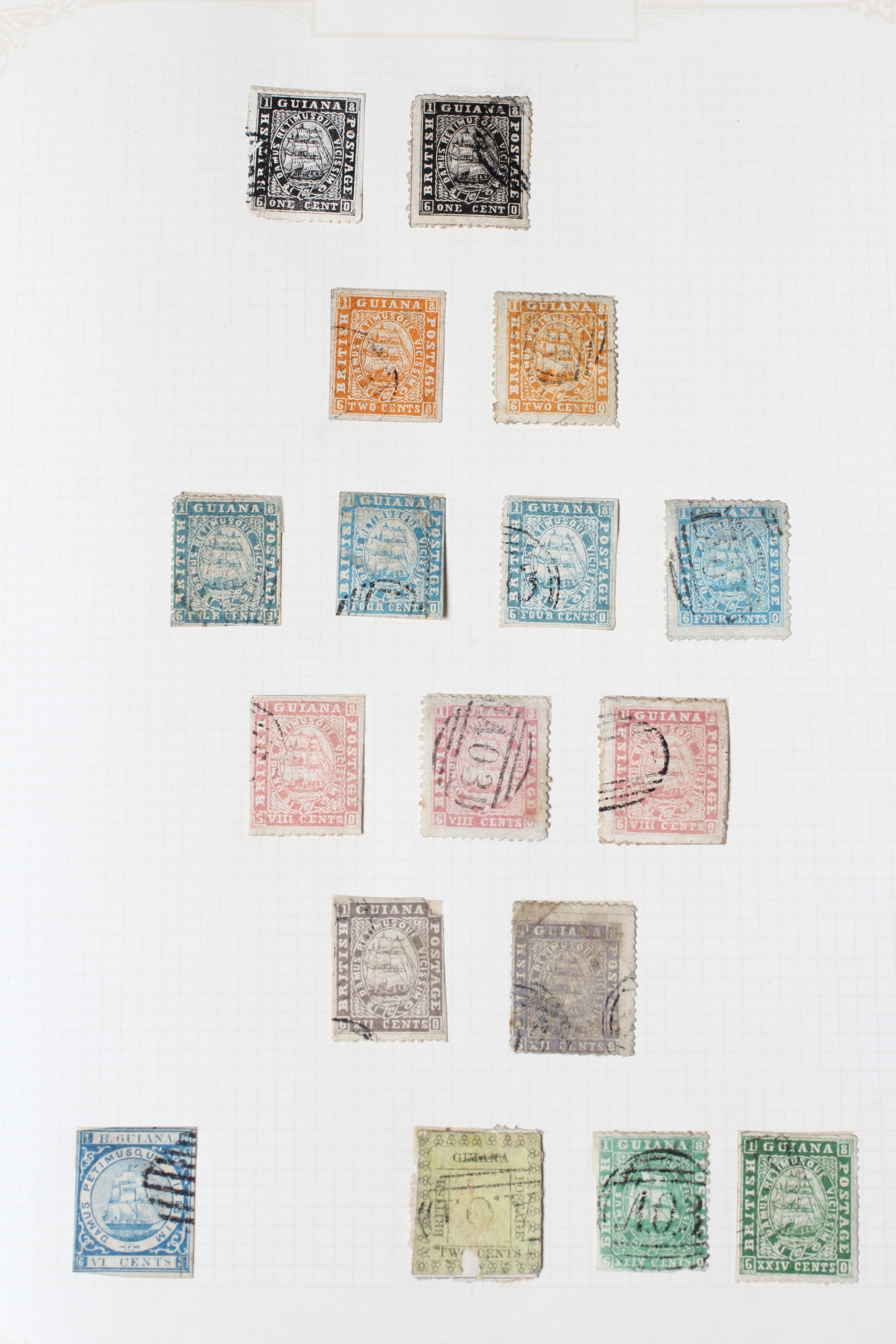 SUPERB EARLY COMMONWEALTH COLLECTION IN ERRINGTON AND MARTIN ALBUM including British Guyana Image