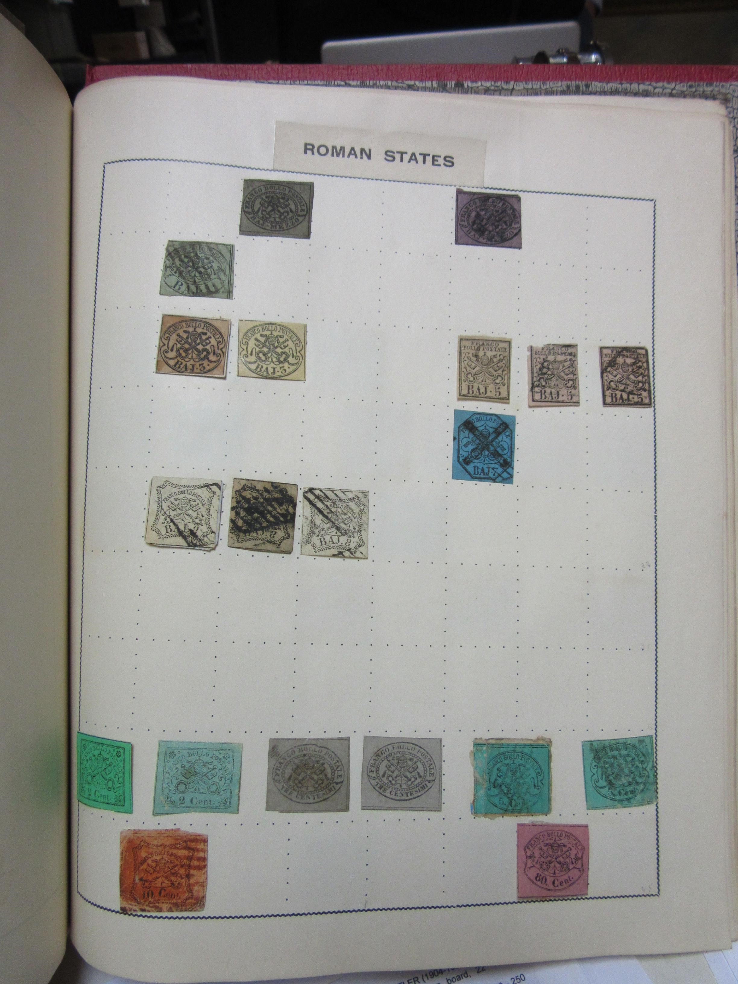 EARLY COLLECTION OF EUROPEAN STAMPS IN ERRINGTON AND MARTIN ALBUM includes a quantity of 19th Image