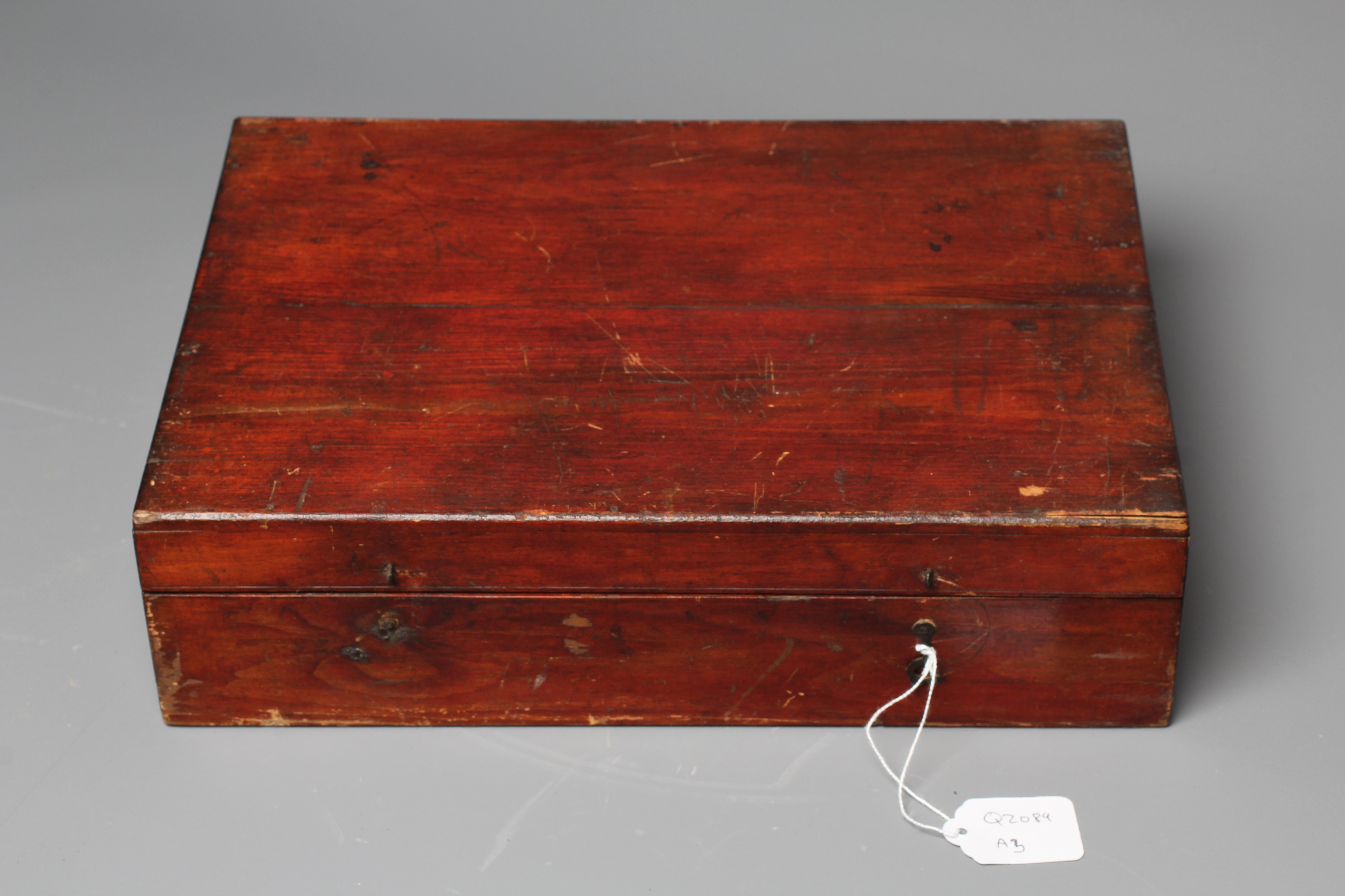 A STATHAMS STUDENTS' CHEMICAL CABINET, c.1900, with accessories including chemicals, litmus papers, Image