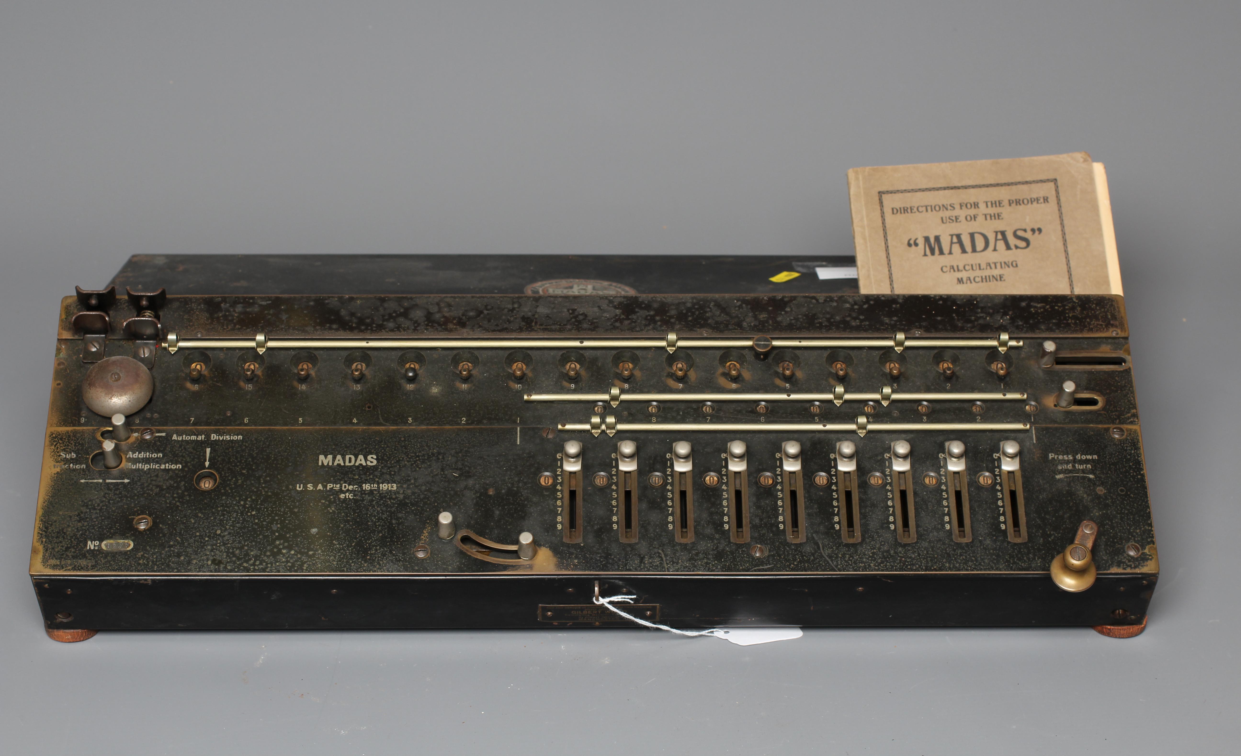 A MADAS CALCULATING MACHINE Image